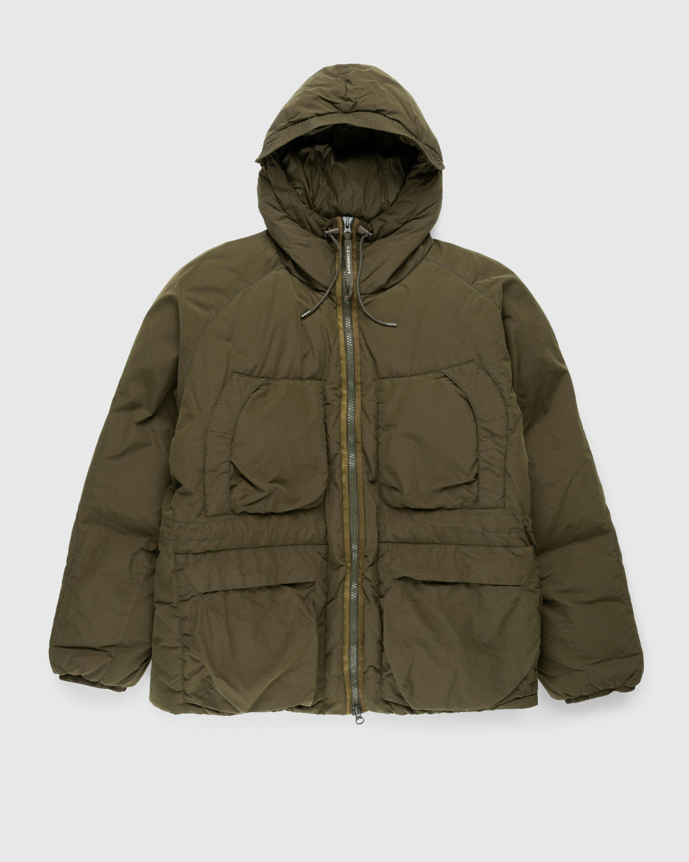 C.P. Company - Padded Hooded Jacket Ivy Green - Clothing - Green - Image 1