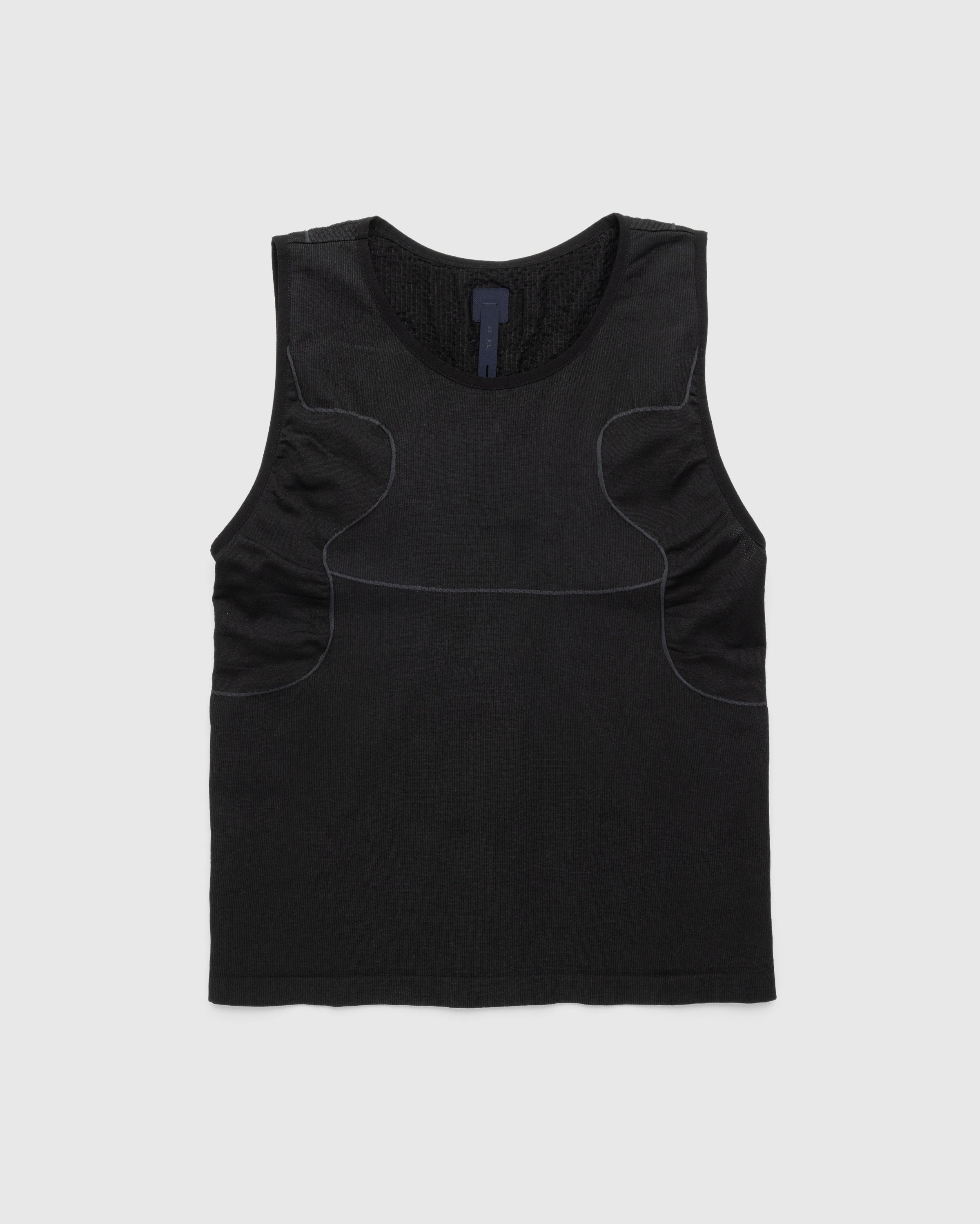 _J.L-A.L_ - Yovchev Knitted Vest Black/Grey - Clothing - Black - Image 1