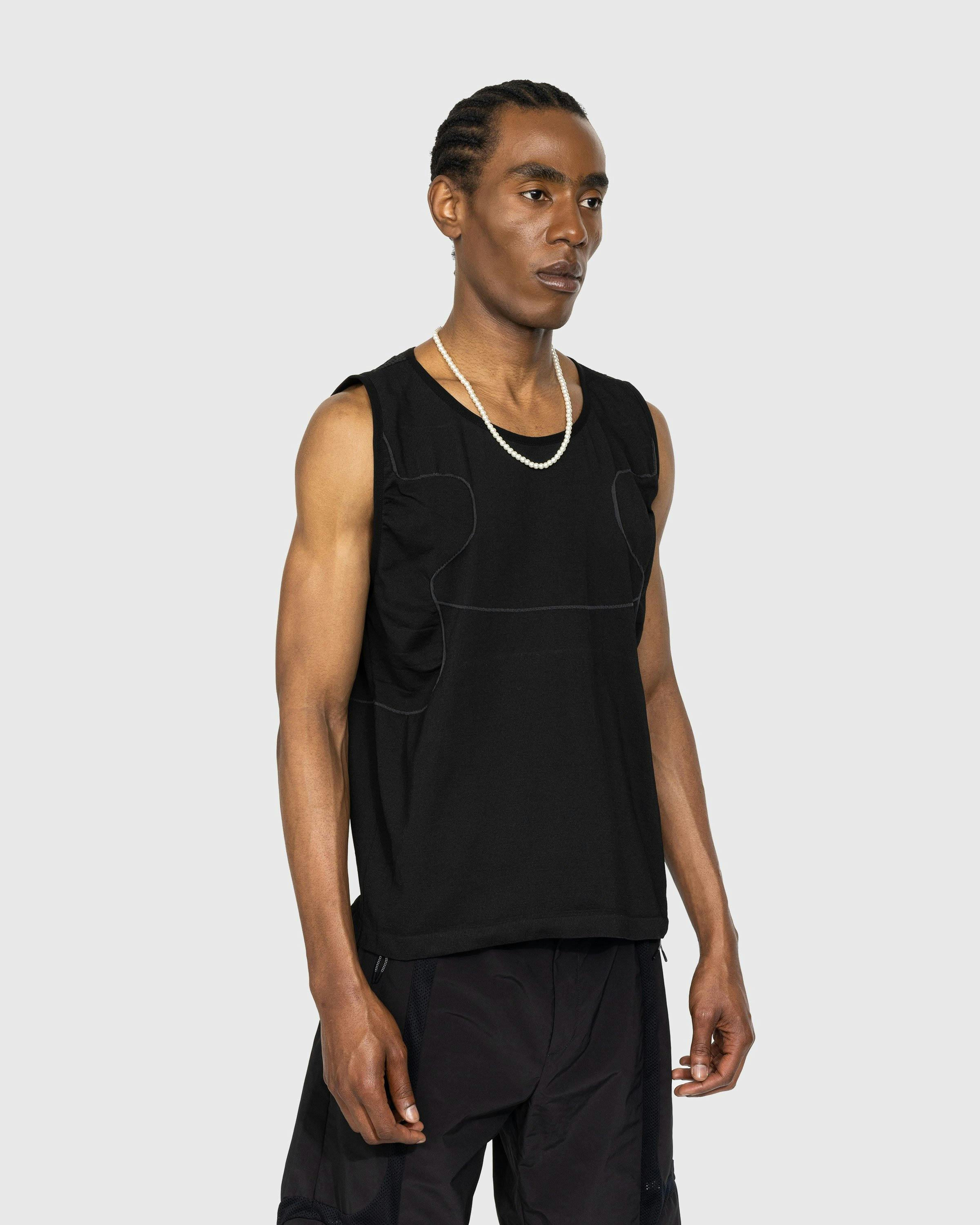 _J.L-A.L_ - Yovchev Knitted Vest Black/Grey - Clothing - Black - Image 2