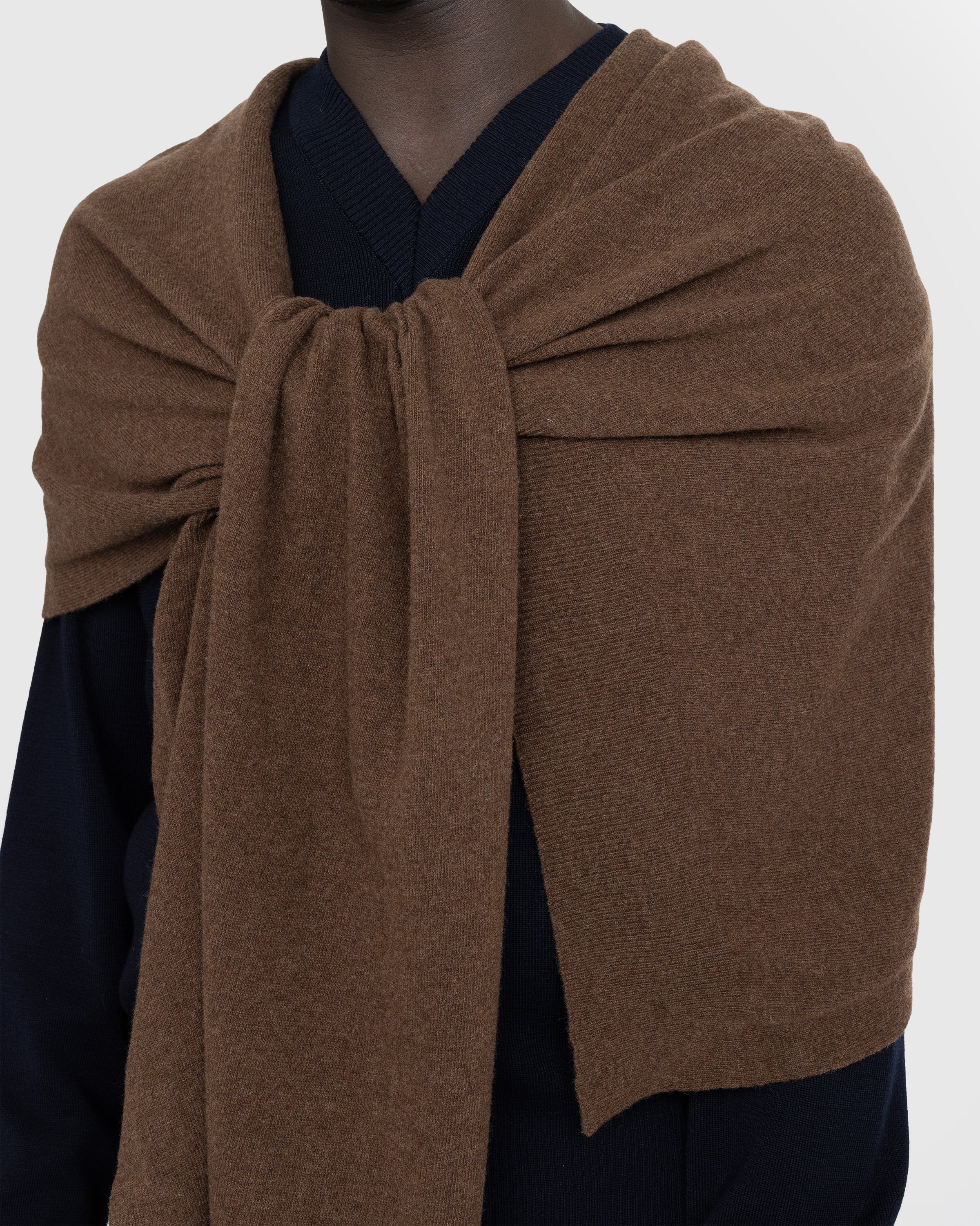 Lemaire - WRAP SCARF - Accessories - Brown - Image 3