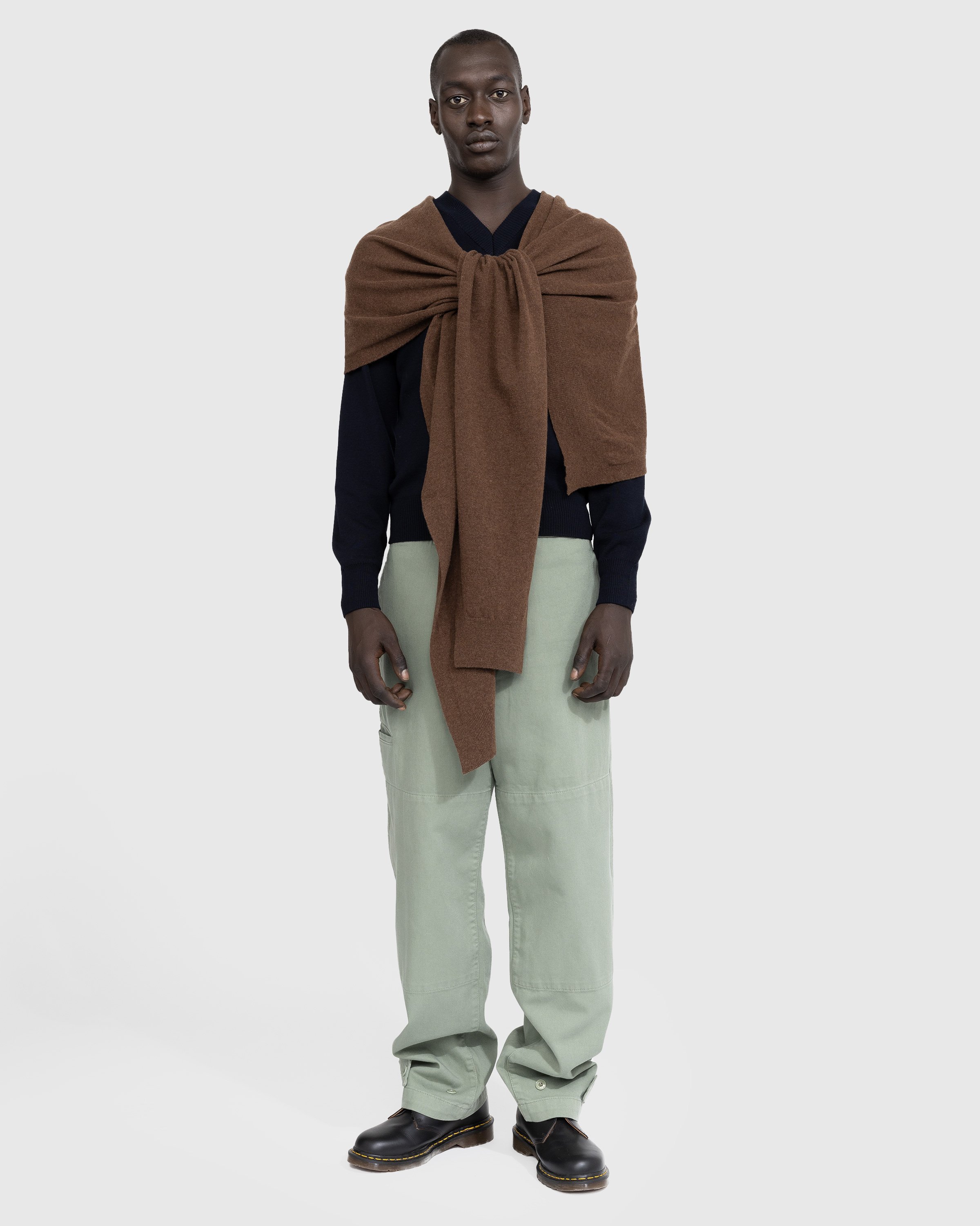 Lemaire - WRAP SCARF - Accessories - Brown - Image 4