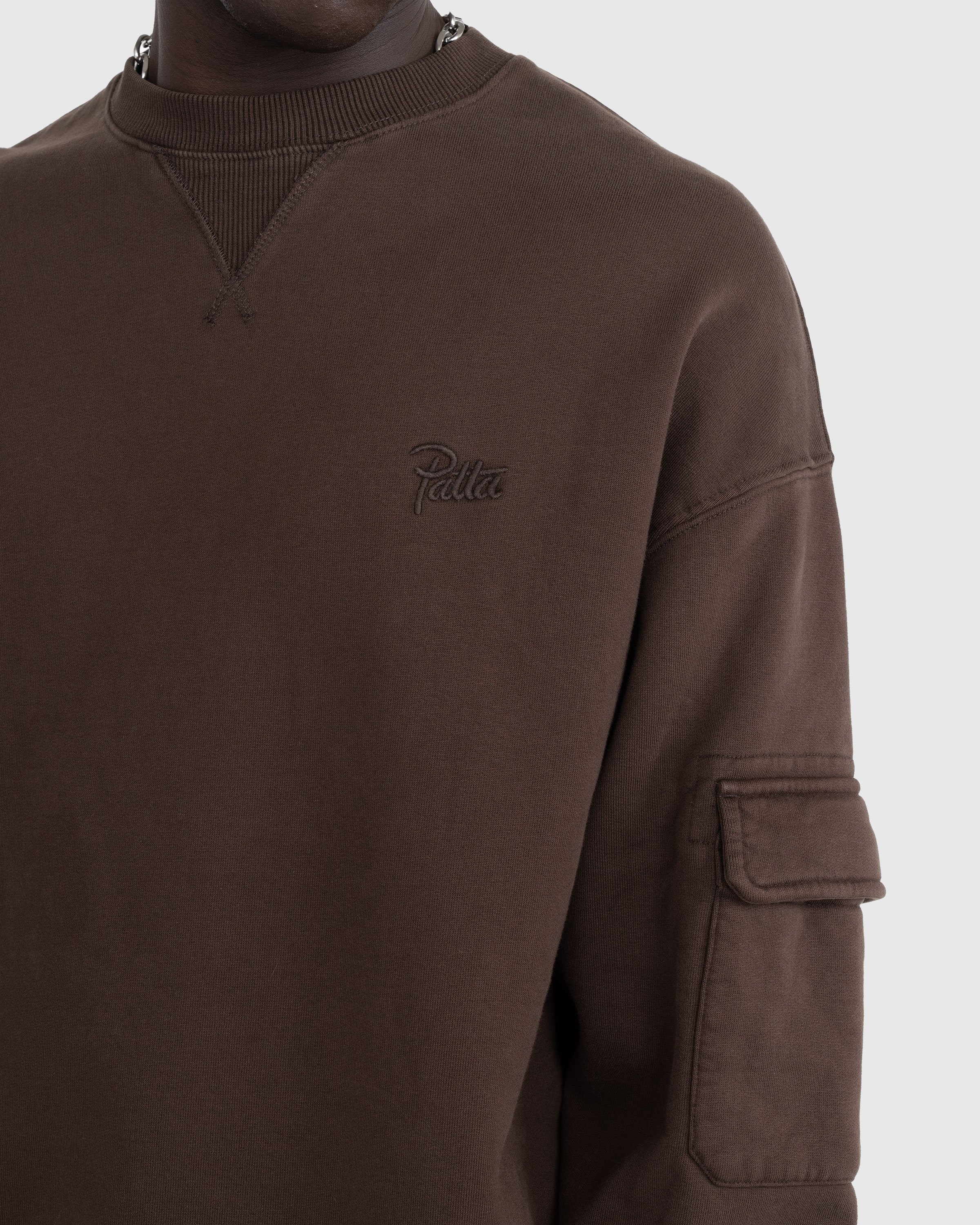 Patta - Basic Pigment Dye Pocket Crewneck Sweater Delicioso - Clothing - Brown - Image 5