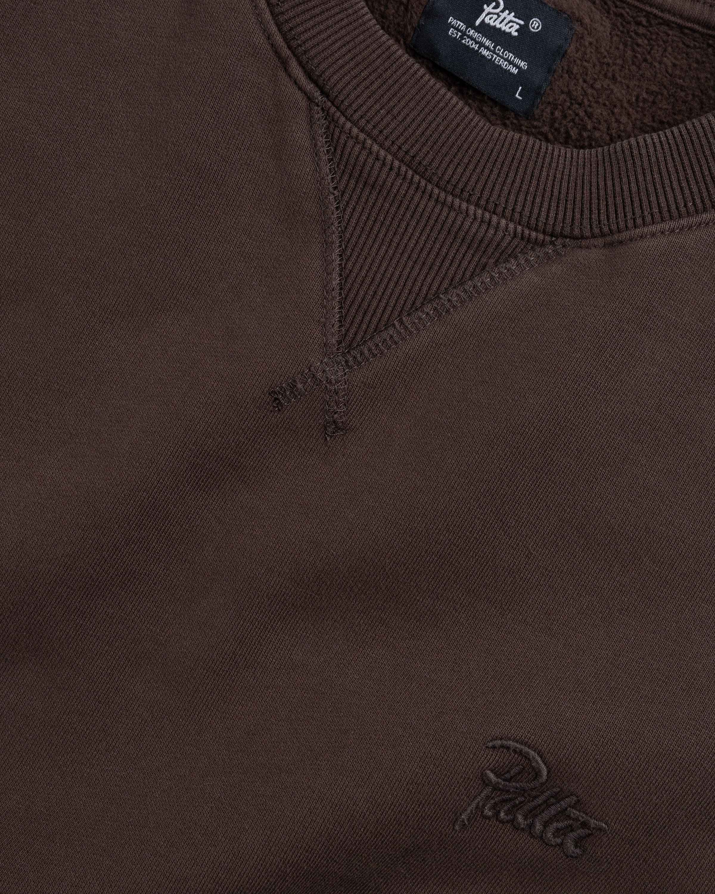 Patta - Basic Pigment Dye Pocket Crewneck Sweater Delicioso - Clothing - Brown - Image 7