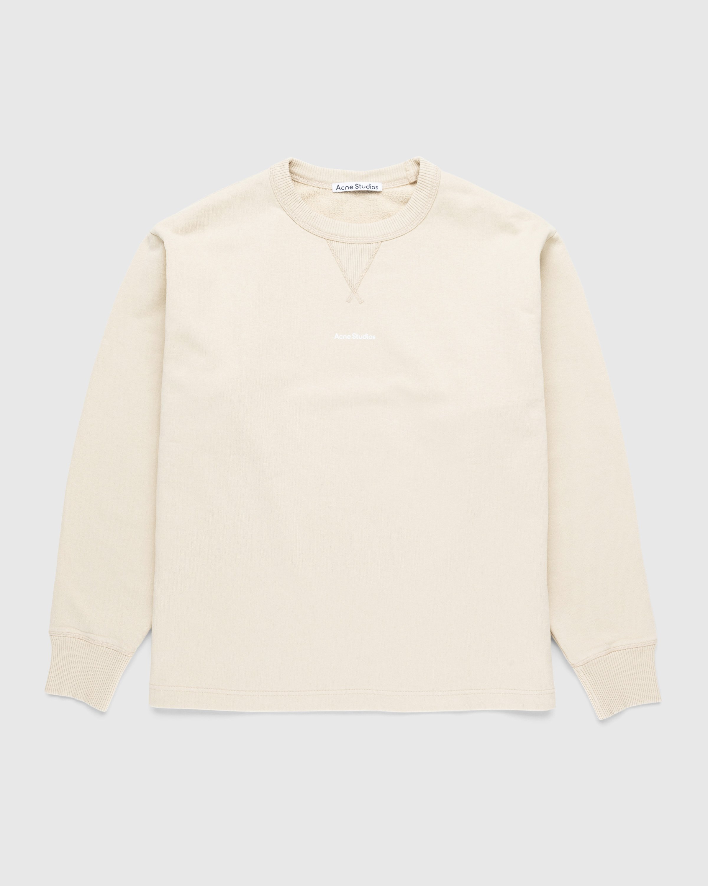 Acne Studios - Stamp Logo Sweater Champagne Beige - Clothing - Beige - Image 1