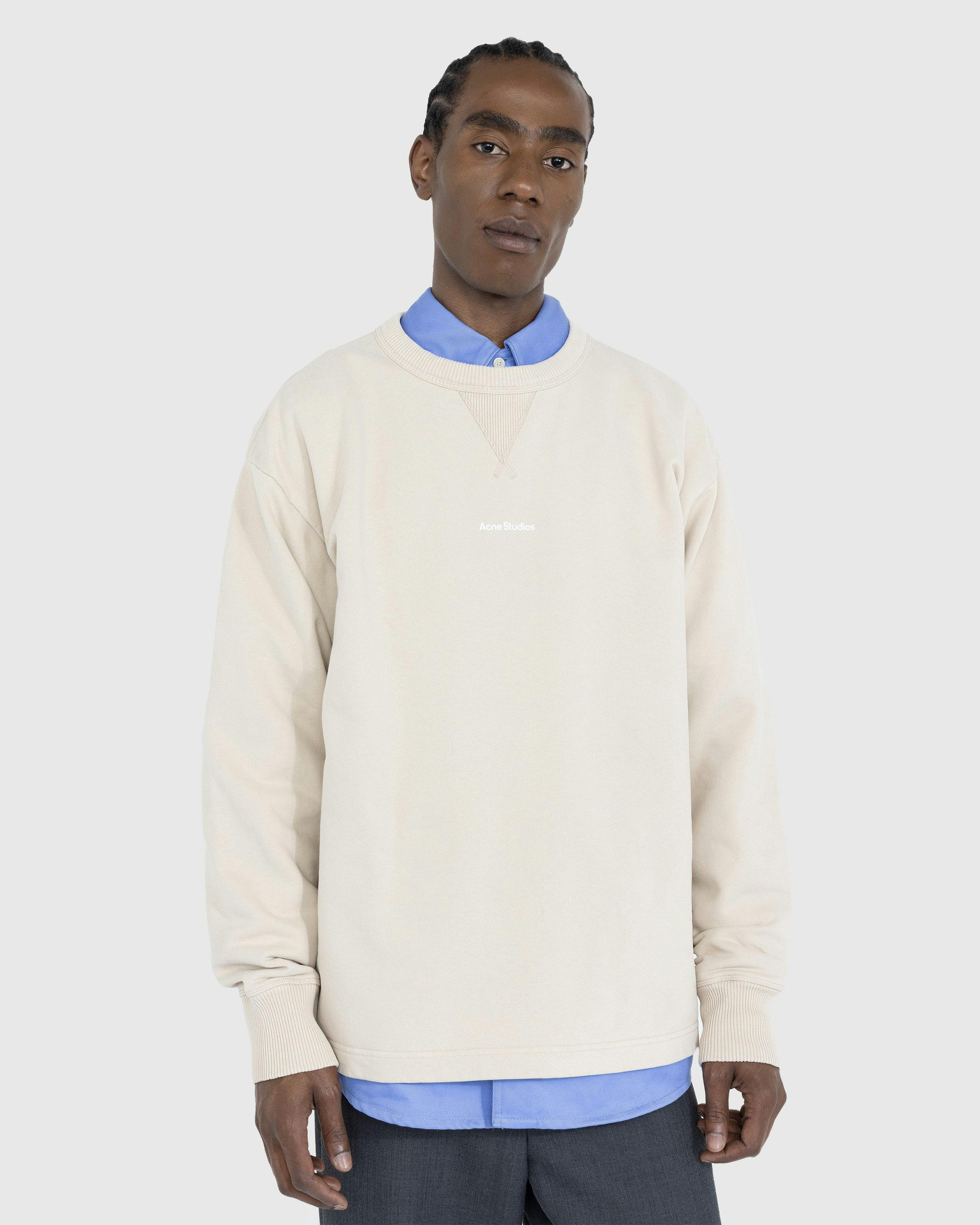 Acne Studios - Stamp Logo Sweater Champagne Beige - Clothing - Beige - Image 2