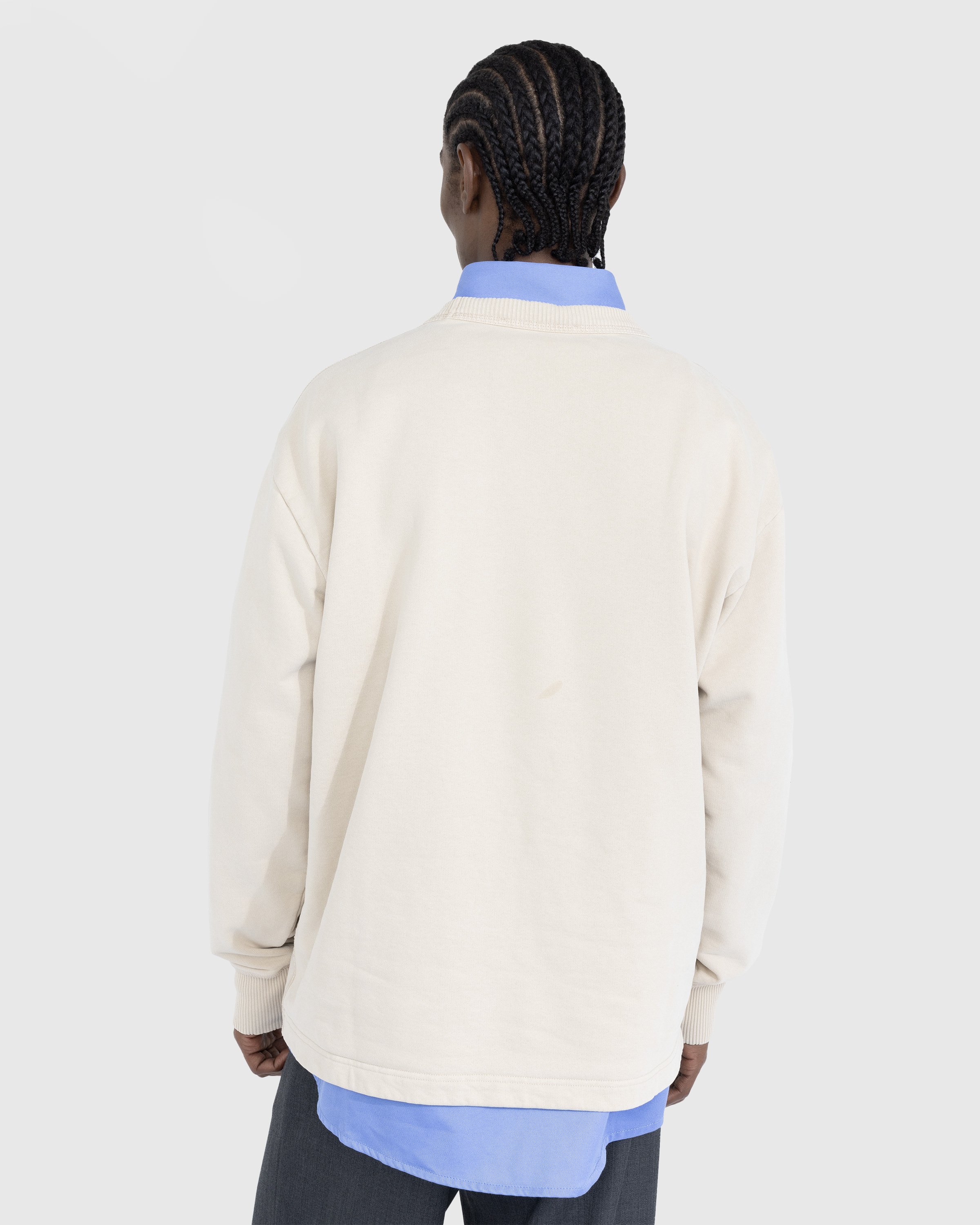 Acne Studios - Stamp Logo Sweater Champagne Beige - Clothing - Beige - Image 3