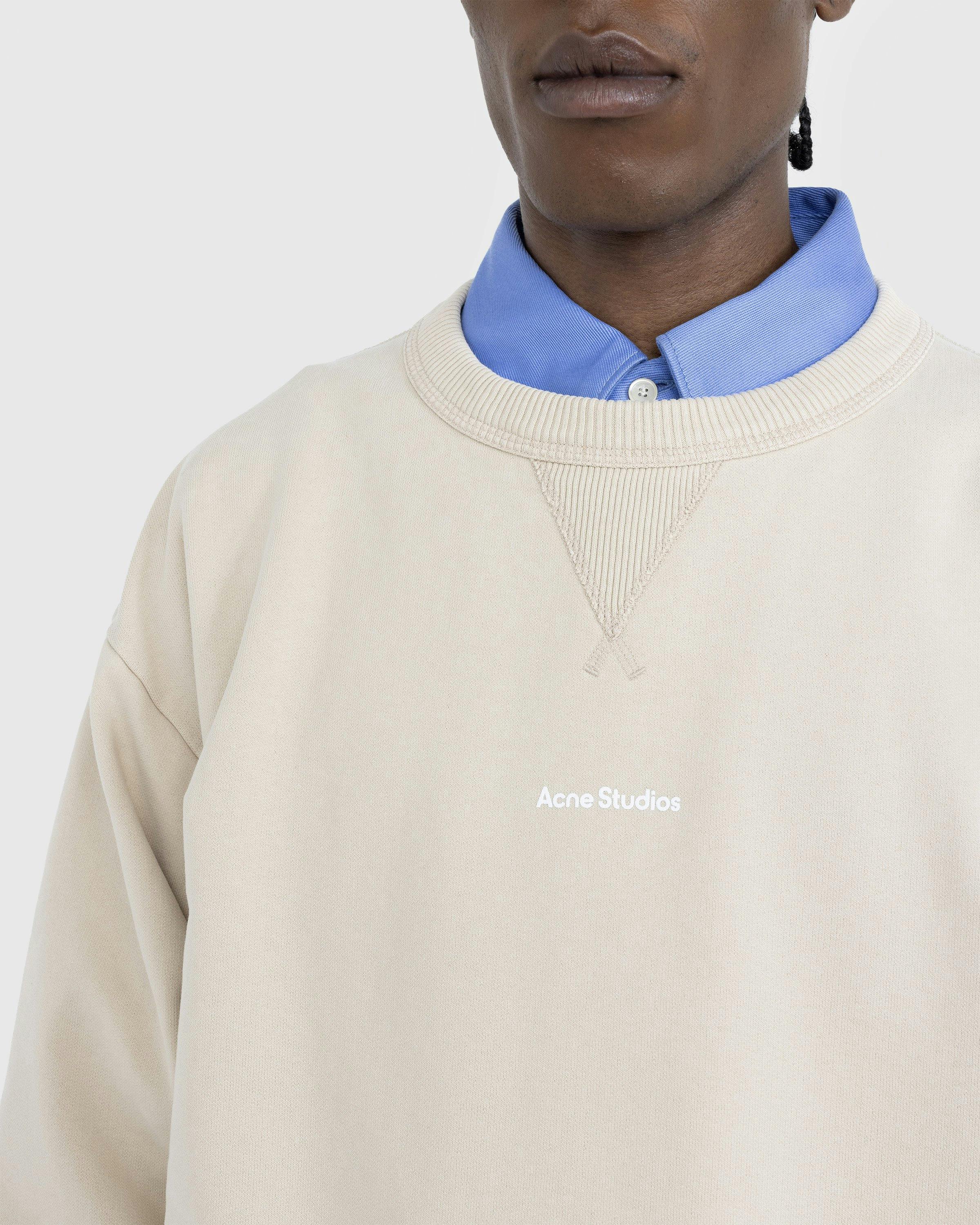 Acne Studios - Stamp Logo Sweater Champagne Beige - Clothing - Beige - Image 4