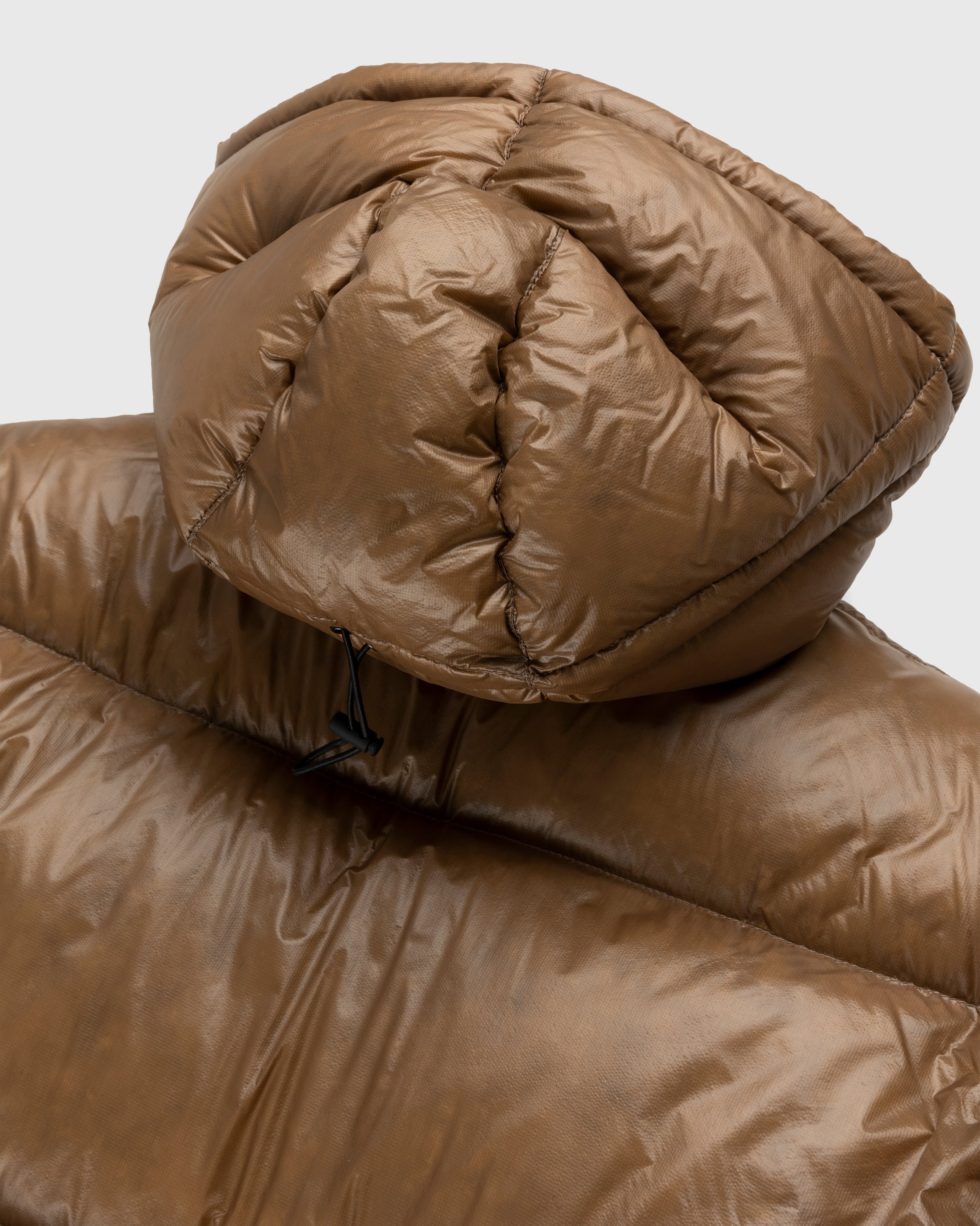 ROA - Shiny Down Jacket Brown - Clothing - Brown - Image 4