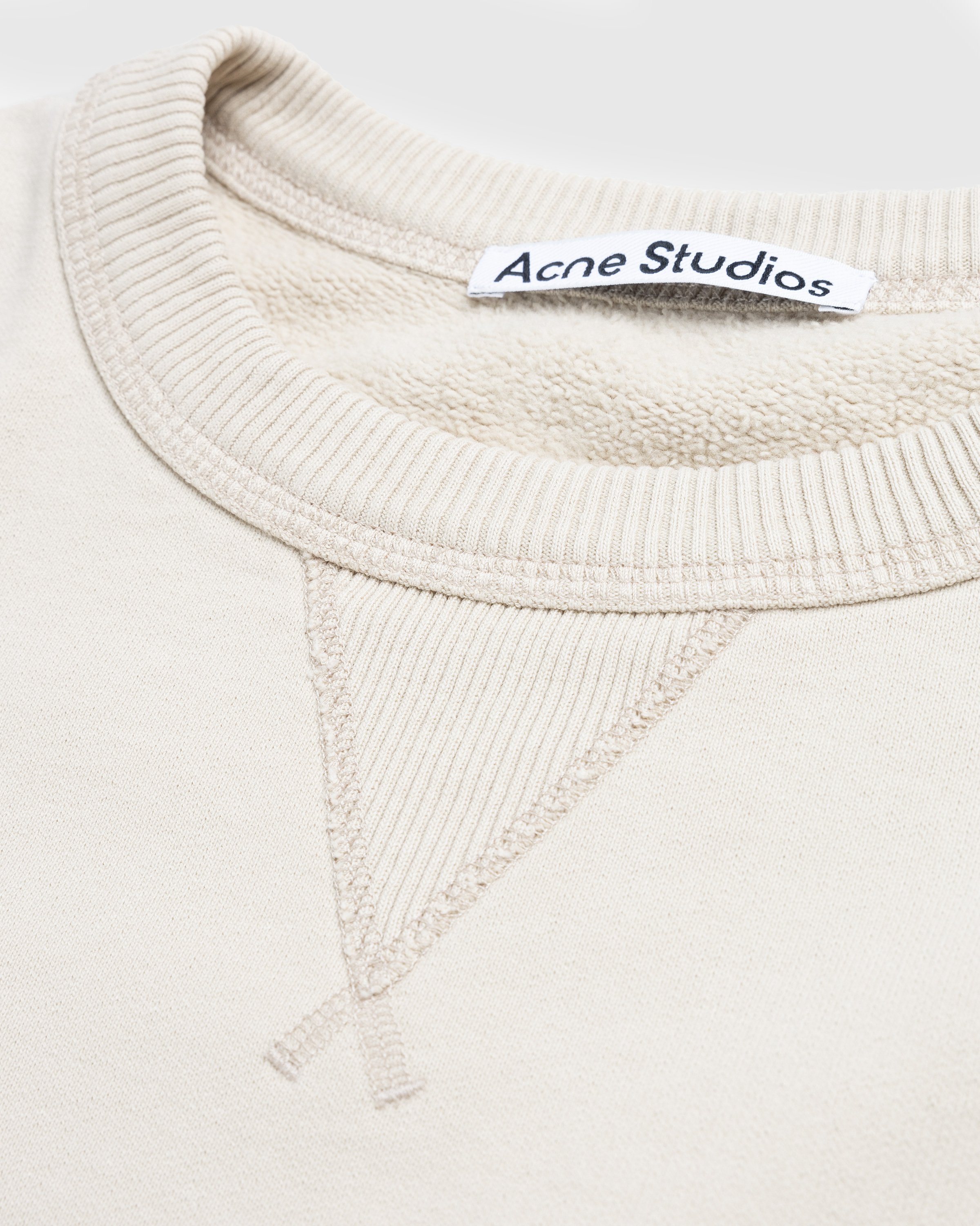 Acne Studios - Stamp Logo Sweater Champagne Beige - Clothing - Beige - Image 5