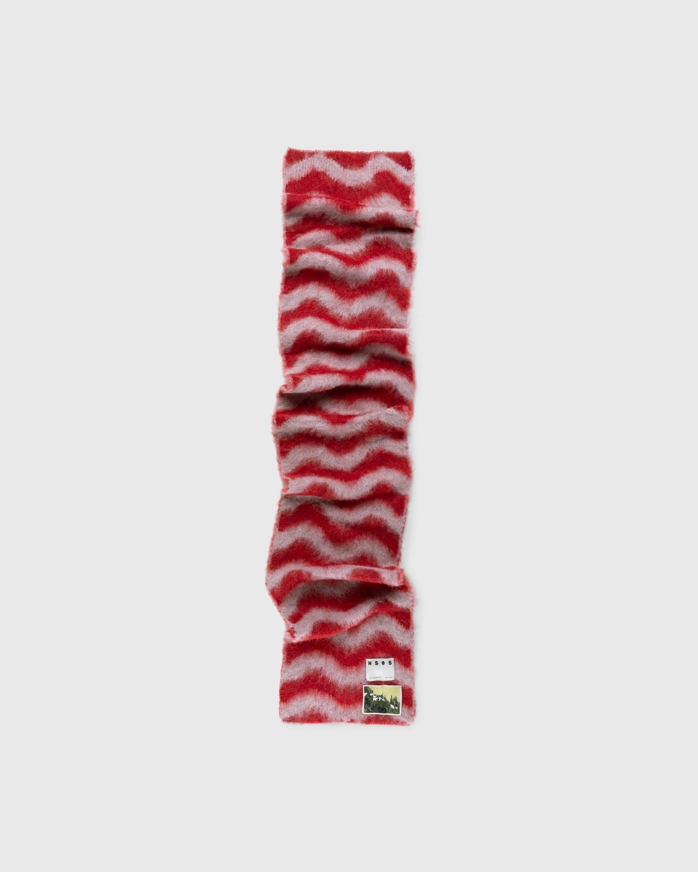 Highsnobiety HS05 - Alpaca Fuzzy Scarf Pink/Red - Accessories - Multi - Image 1