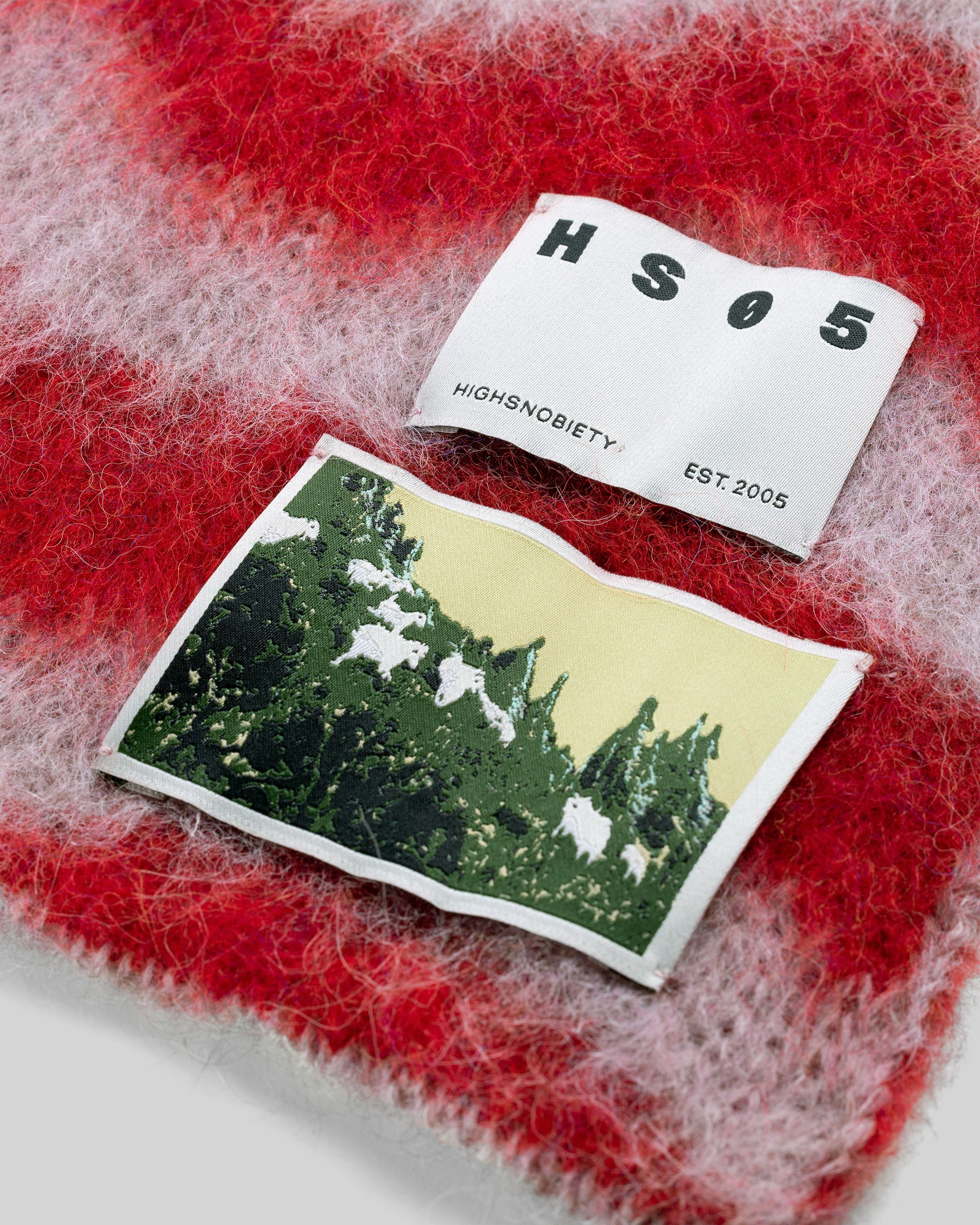 Highsnobiety HS05 - Alpaca Fuzzy Scarf Pink/Red - Accessories - Multi - Image 2