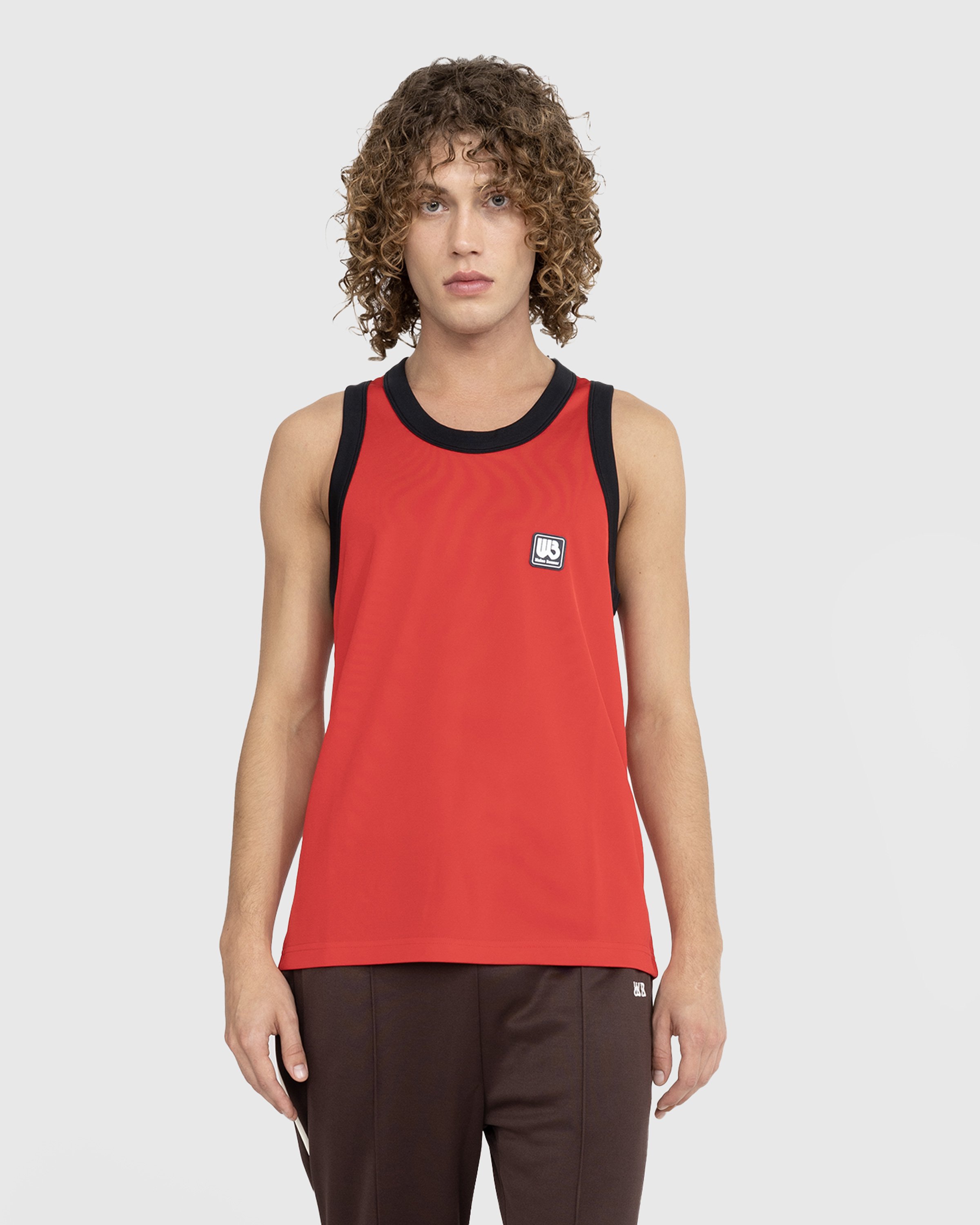Wales Bonner - Diop Tank Top Red/Black - Clothing - Red - Image 2