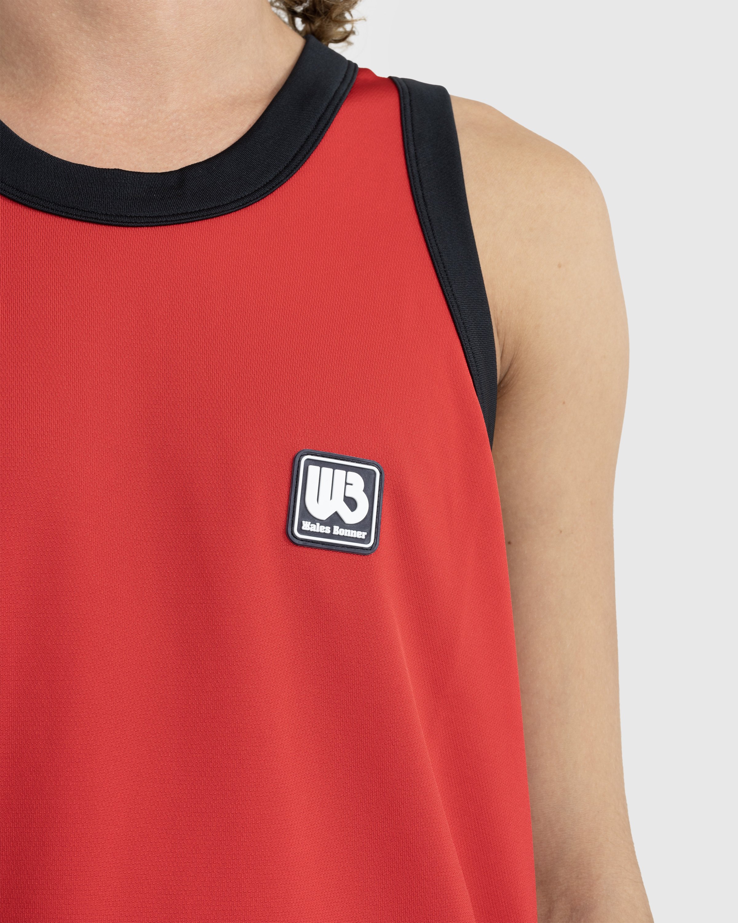 Wales Bonner - Diop Tank Top Red/Black - Clothing - Red - Image 7