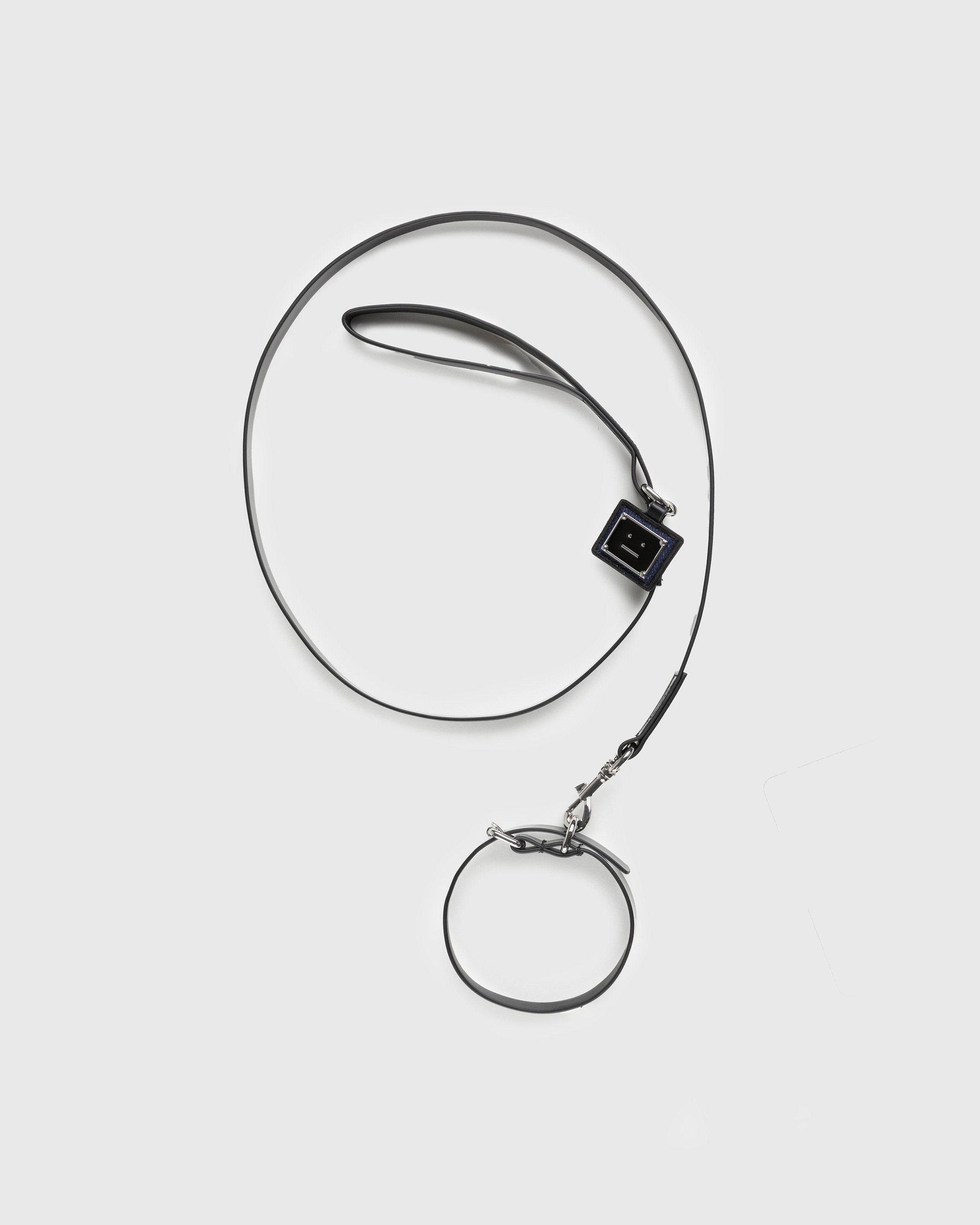 Acne Studios - Face Logo Pet Collar and Leash Black - Lifestyle - Black - Image 1