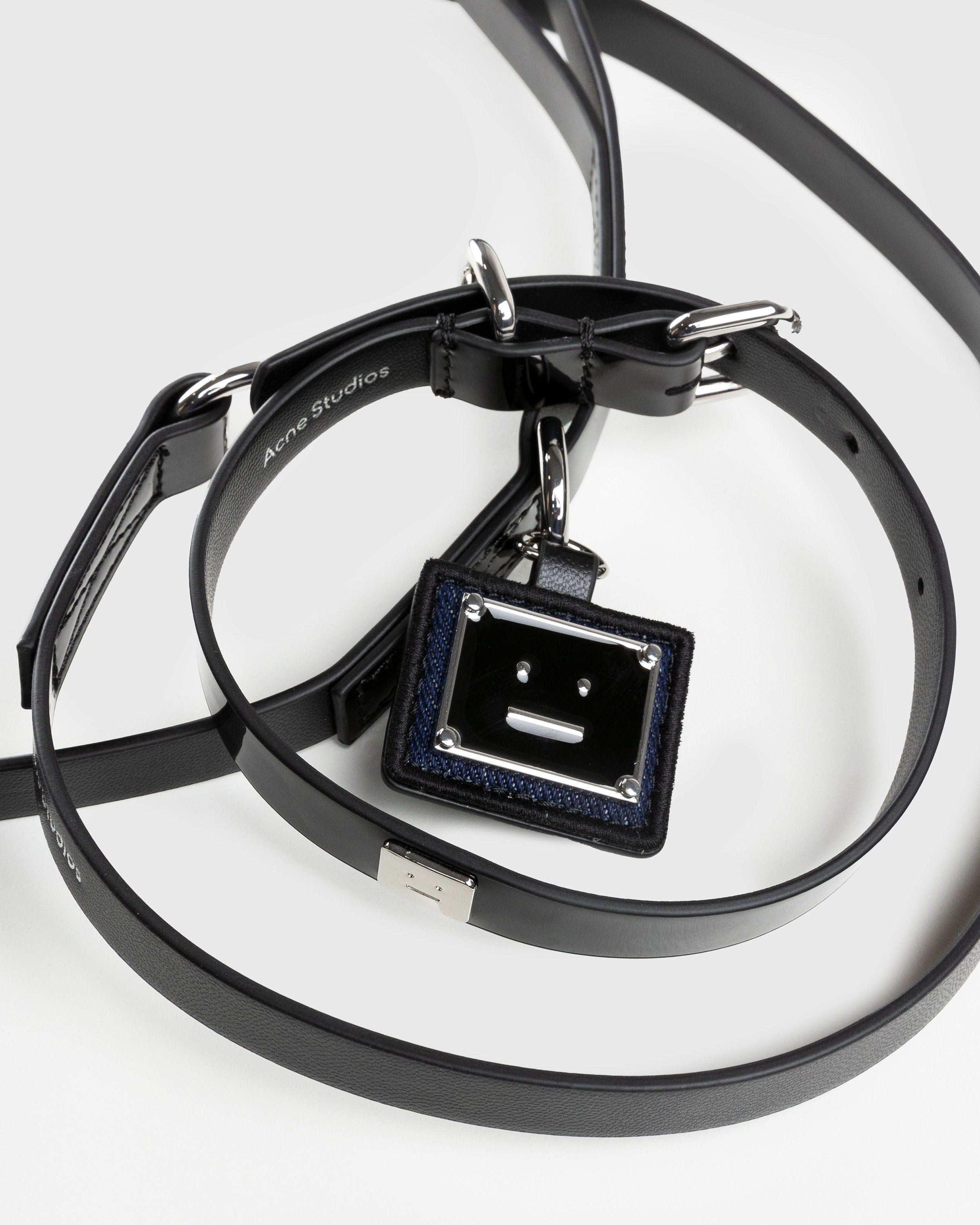 Acne Studios - Face Logo Pet Collar and Leash Black - Lifestyle - Black - Image 3