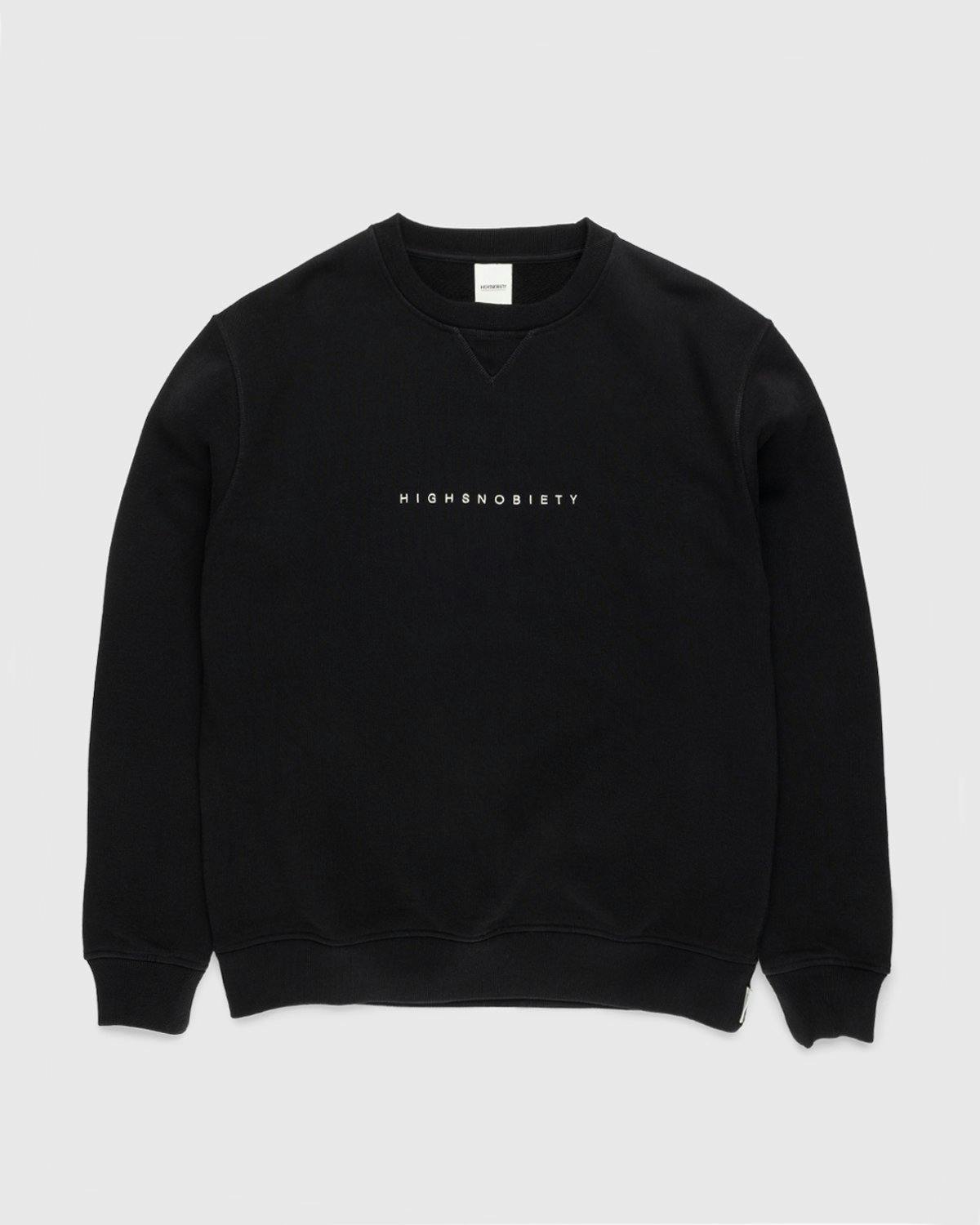 Highsnobiety - Staples Crew Black - Clothing - Black - Image 1