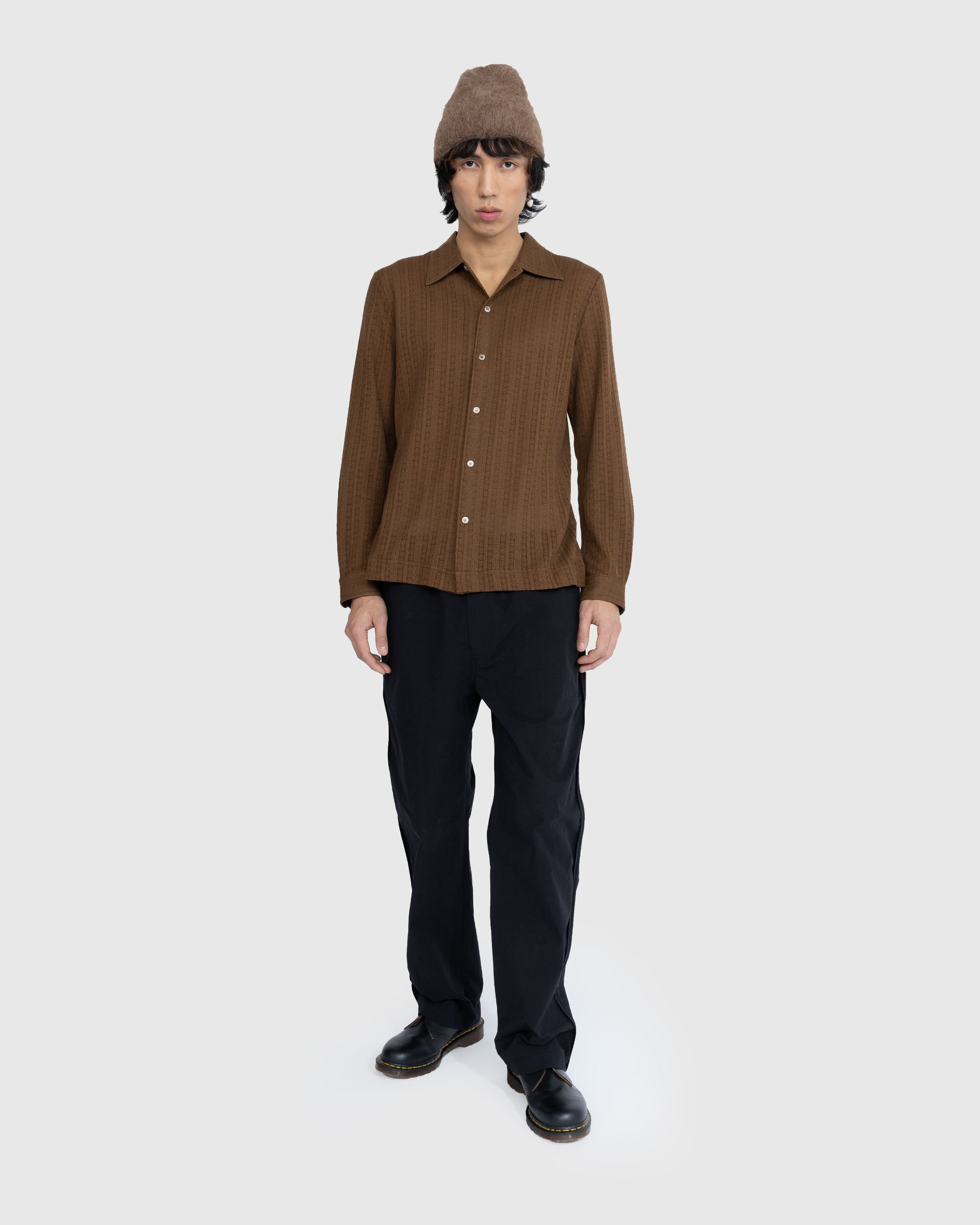 Séfr - Ripley Shirt Espresso Medallion - Clothing - Brown - Image 4