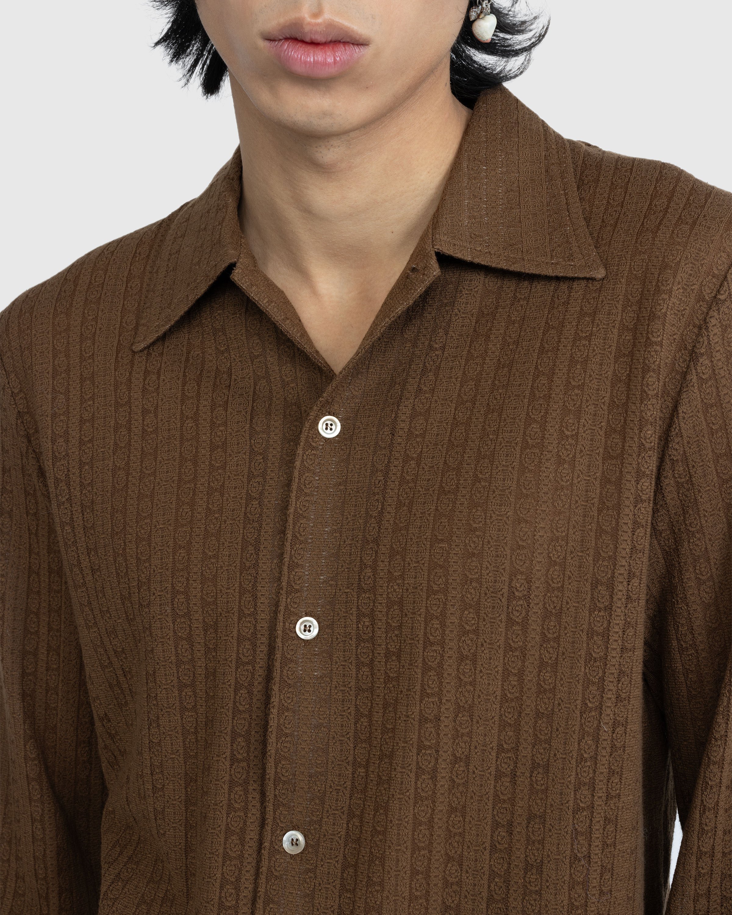 Séfr - Ripley Shirt Espresso Medallion - Clothing - Brown - Image 5