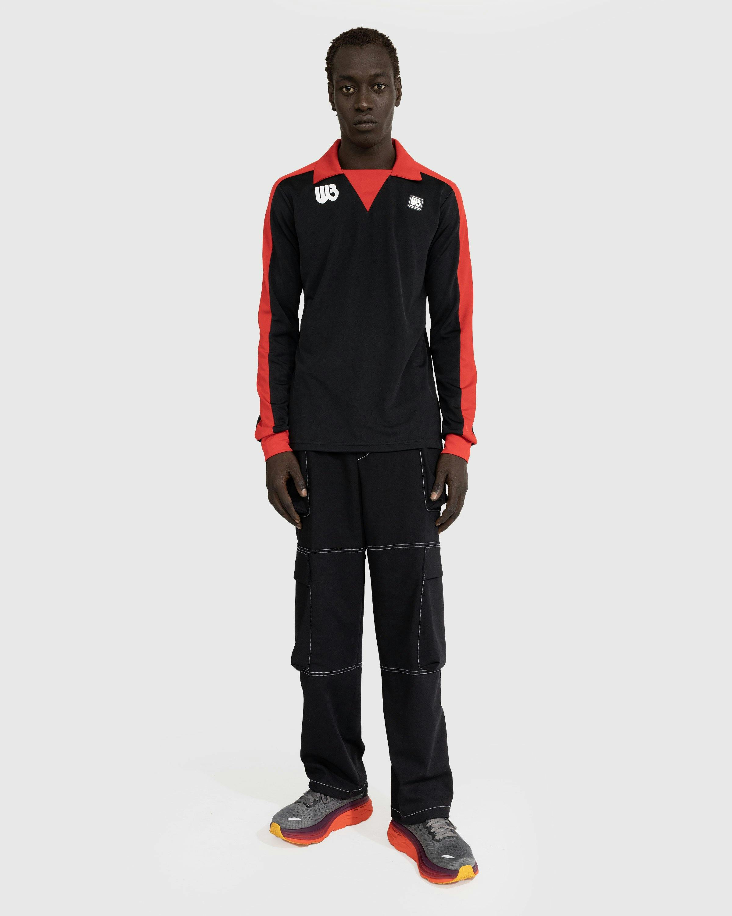 Wales Bonner - Home Jersey Shirt Black/Red - Clothing - Black - Image 3