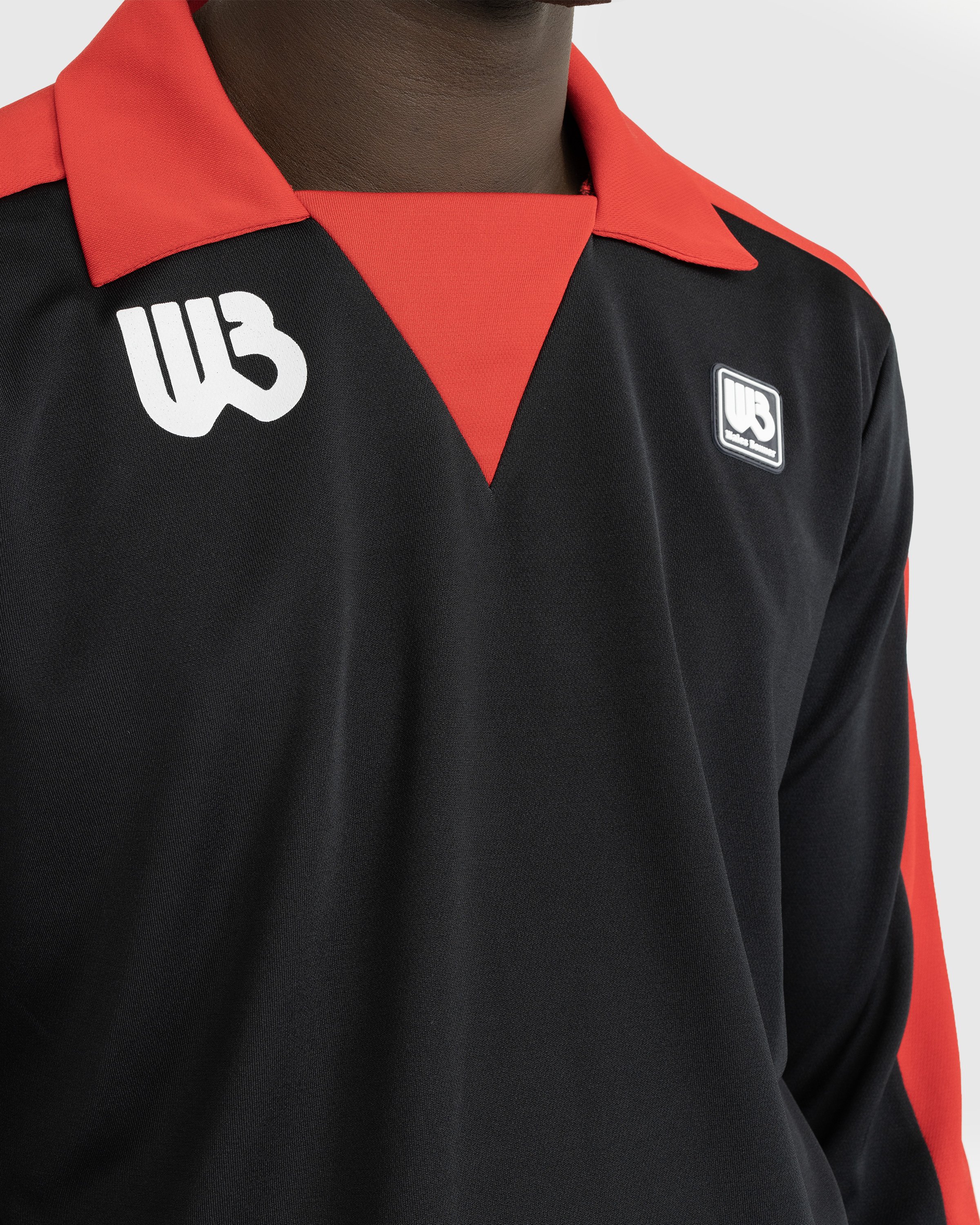 Wales Bonner - Home Jersey Shirt Black/Red - Clothing - Black - Image 5