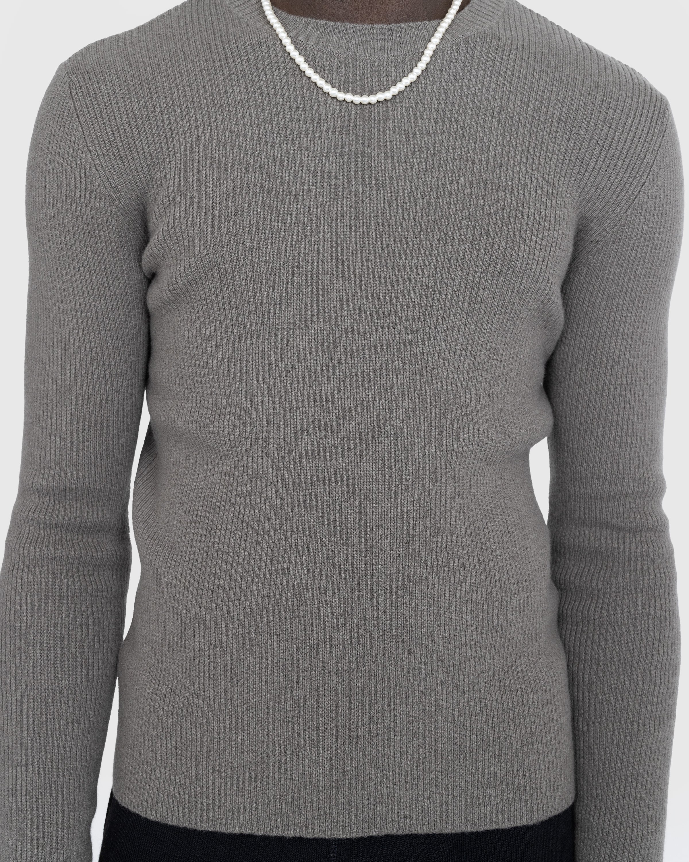 Our Legacy - COMPACT ROUNDNECK Grey - Clothing - Grey - Image 5