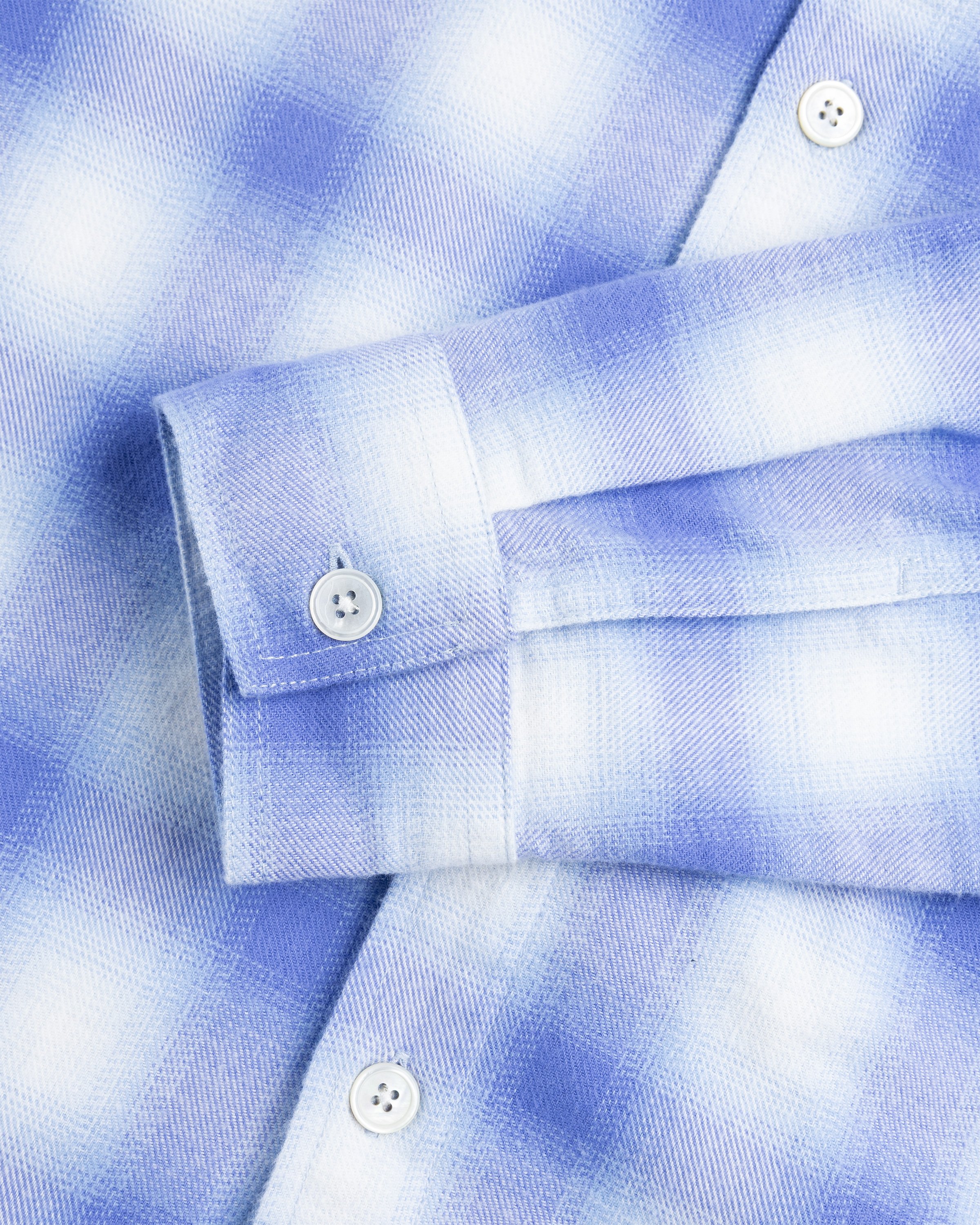 Tekla - Flannel Pyjamas Shirt Light Blue Plaid - Clothing - Blue - Image 6