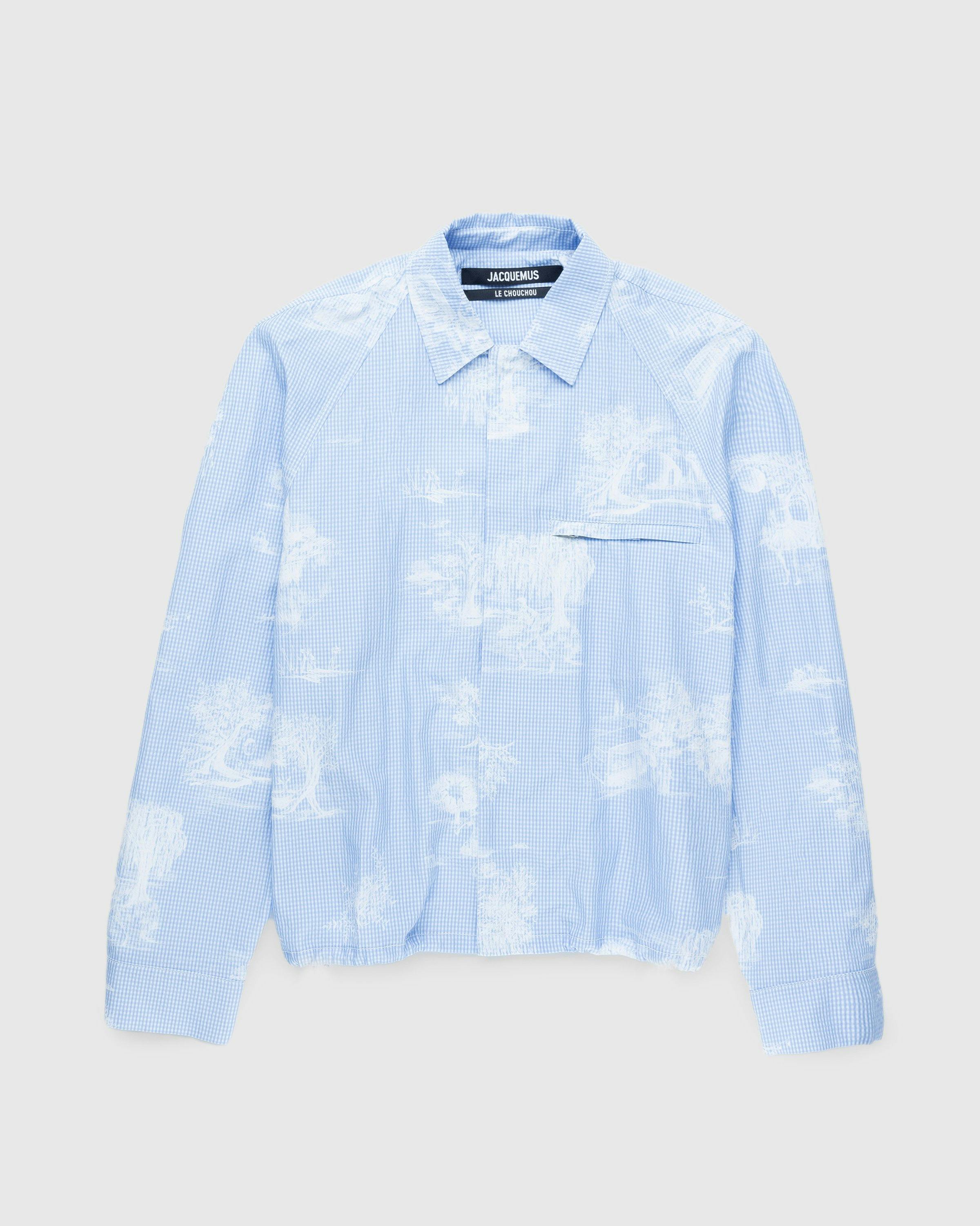 JACQUEMUS - La Chemise Criollo Print Toile De Jouy Blue - Clothing - Blue - Image 1