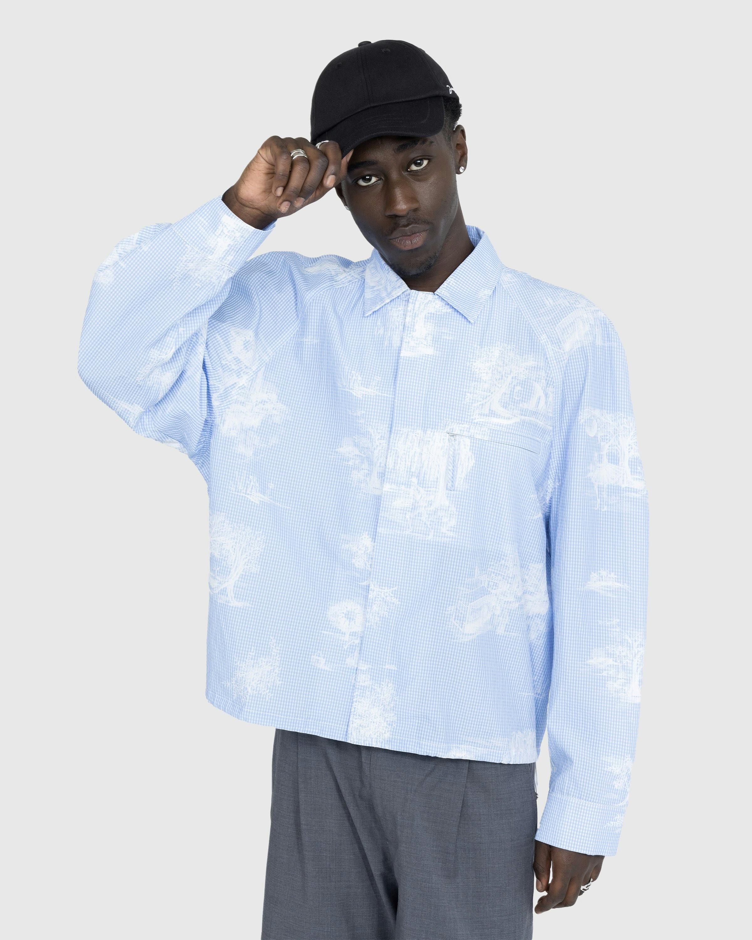 JACQUEMUS - La Chemise Criollo Print Toile De Jouy Blue - Clothing - Blue - Image 2