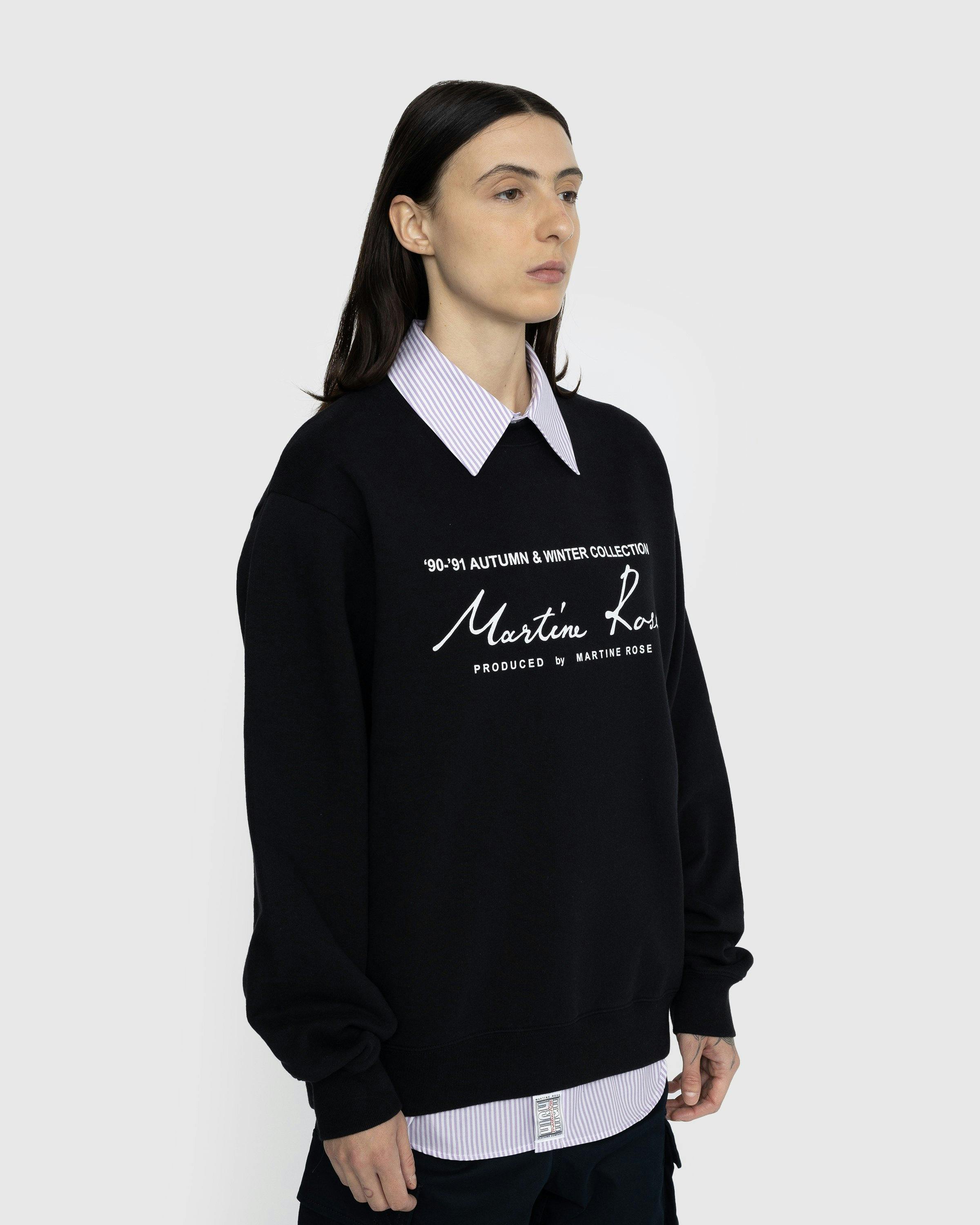 Martine Rose - Classic Crew Black - Clothing - Black - Image 4