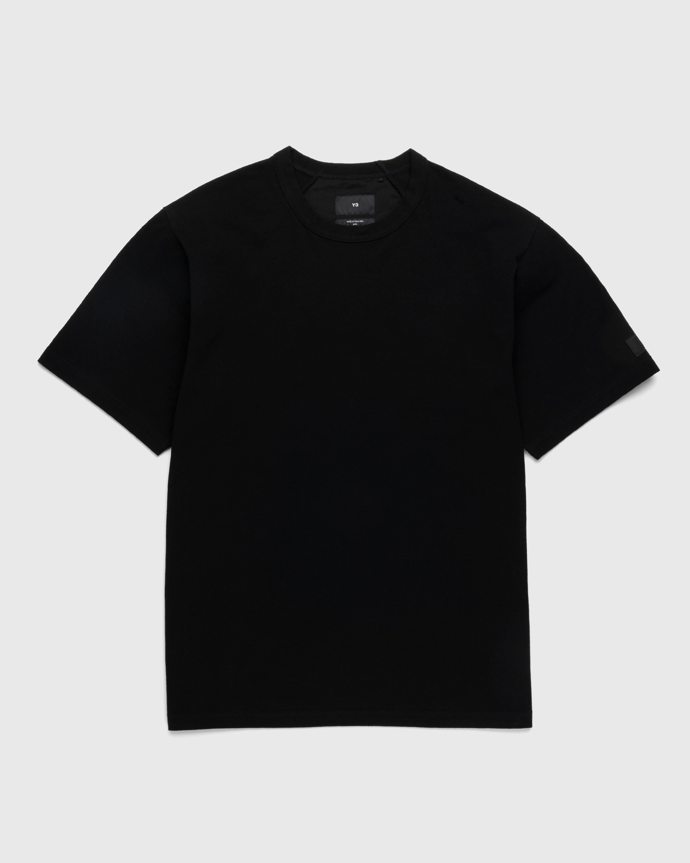 Y-3 - Crepe Short-Sleeve T-Shirt Black - Clothing - Black - Image 1