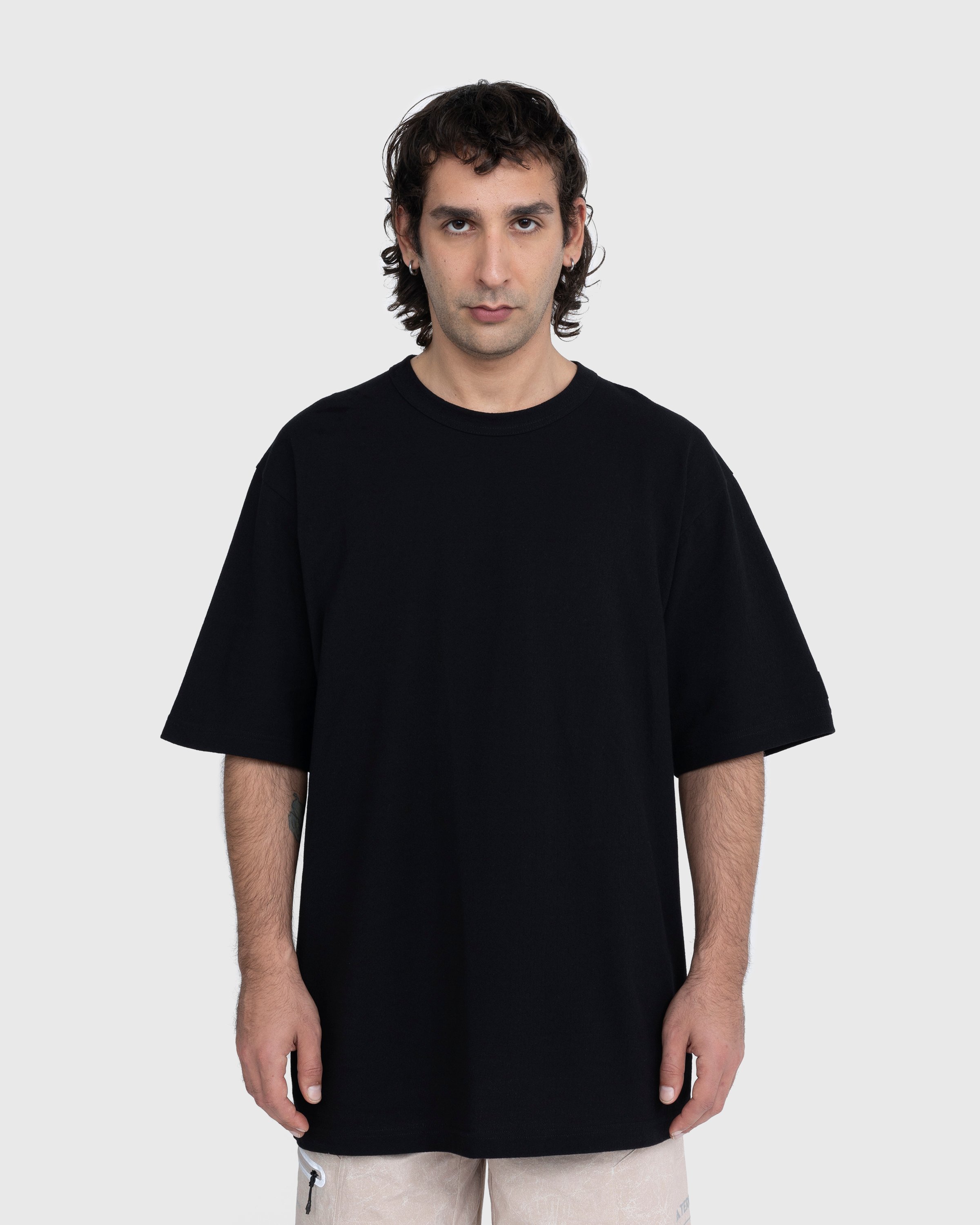 Y-3 - Crepe Short-Sleeve T-Shirt Black - Clothing - Black - Image 2