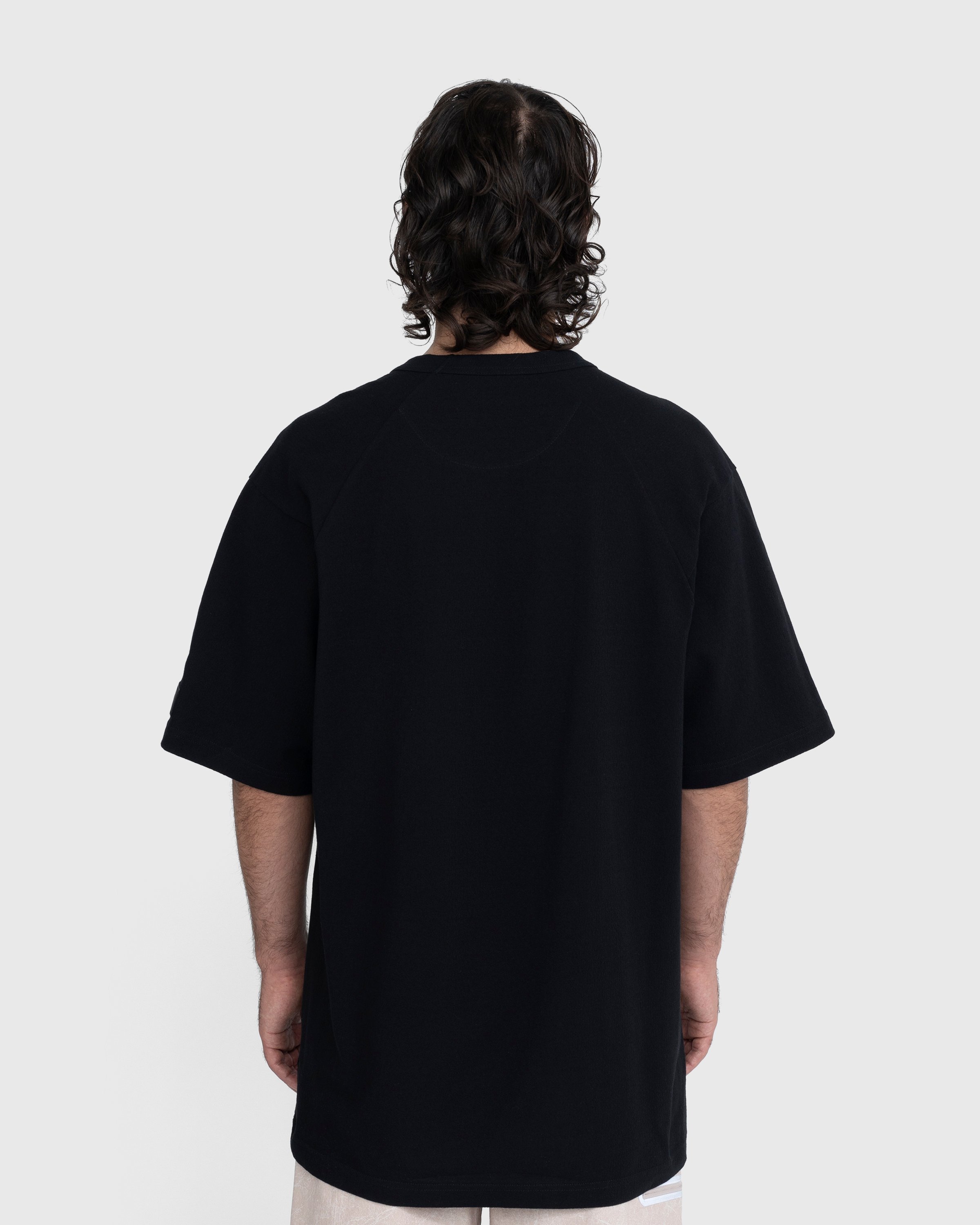 Y-3 - Crepe Short-Sleeve T-Shirt Black - Clothing - Black - Image 3