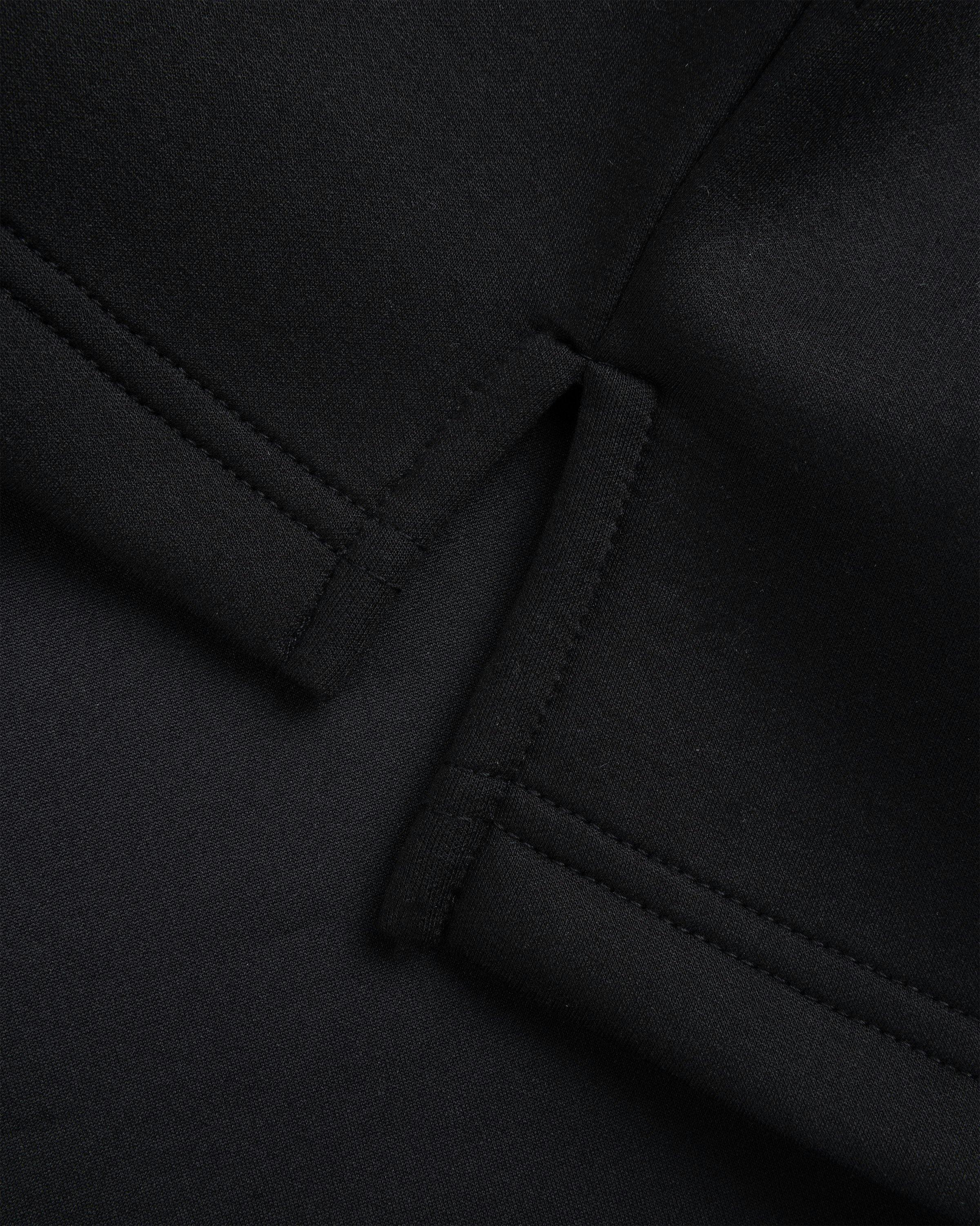 Long Sleeve Embellish scuba Polo Set-black