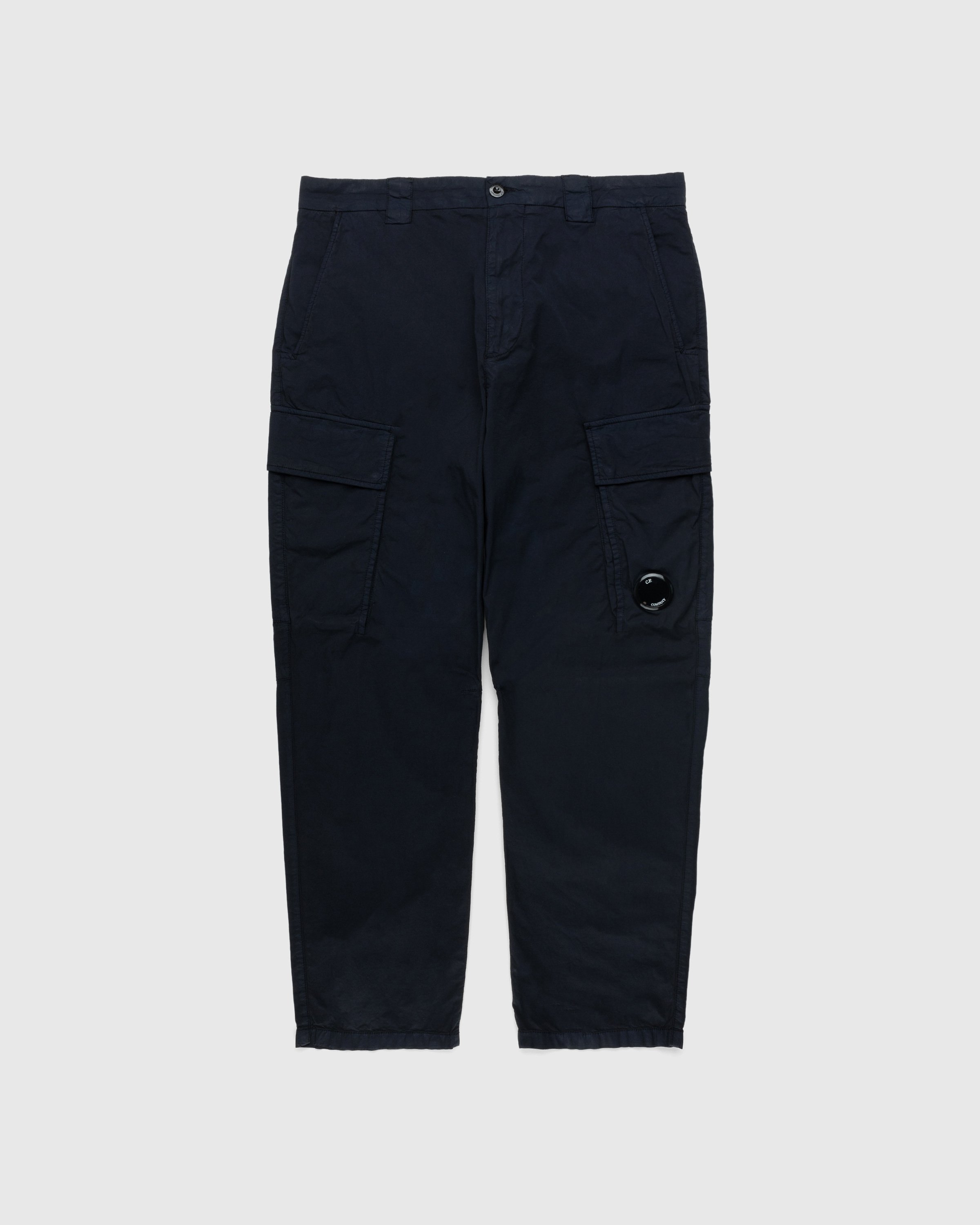 C.P. Company - Twill Stretch Cargo Pants Total Eclipse Blue - Clothing - Blue - Image 1