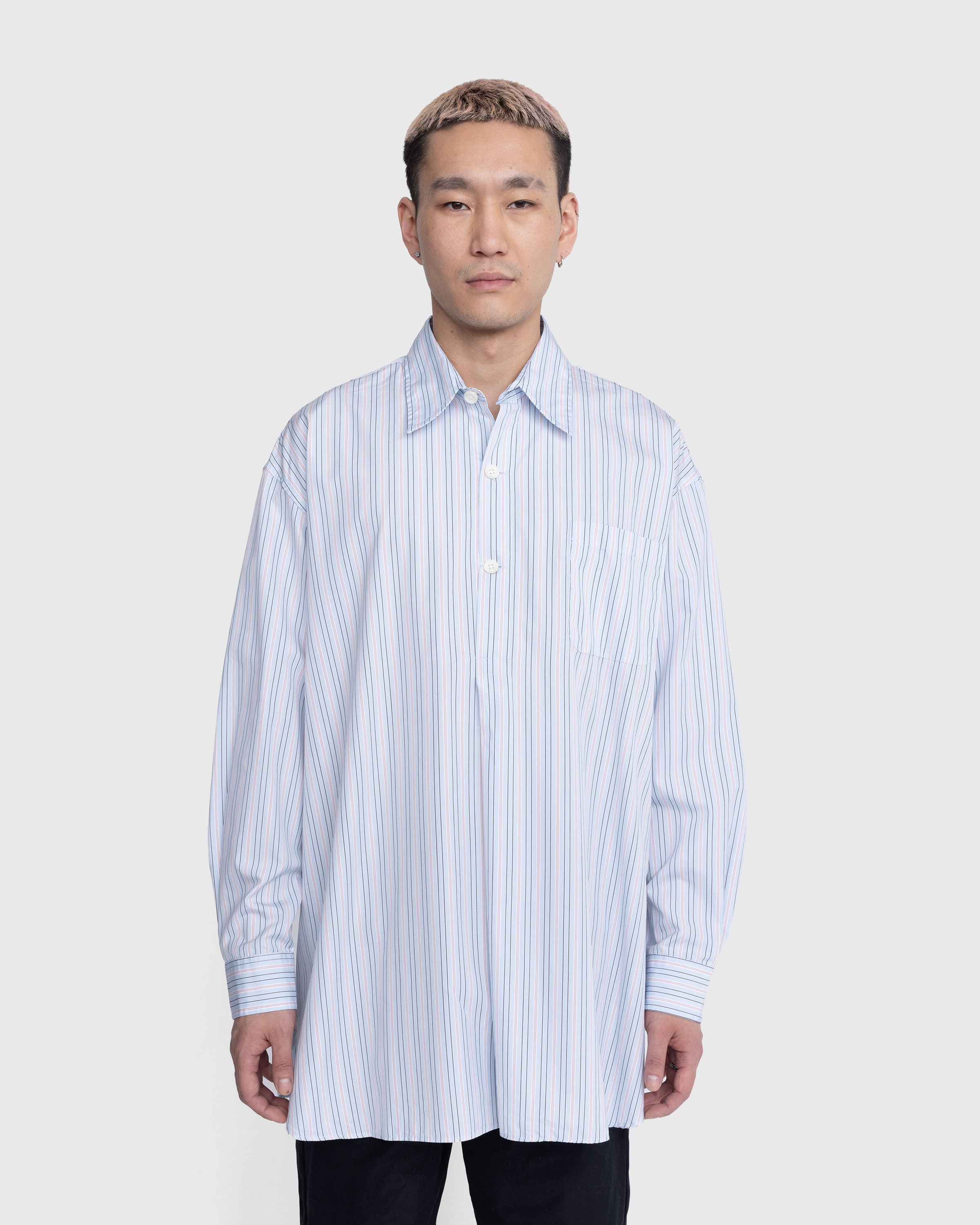 Our Legacy - Popover Shirt Blue Stripe - Clothing - Blue - Image 2