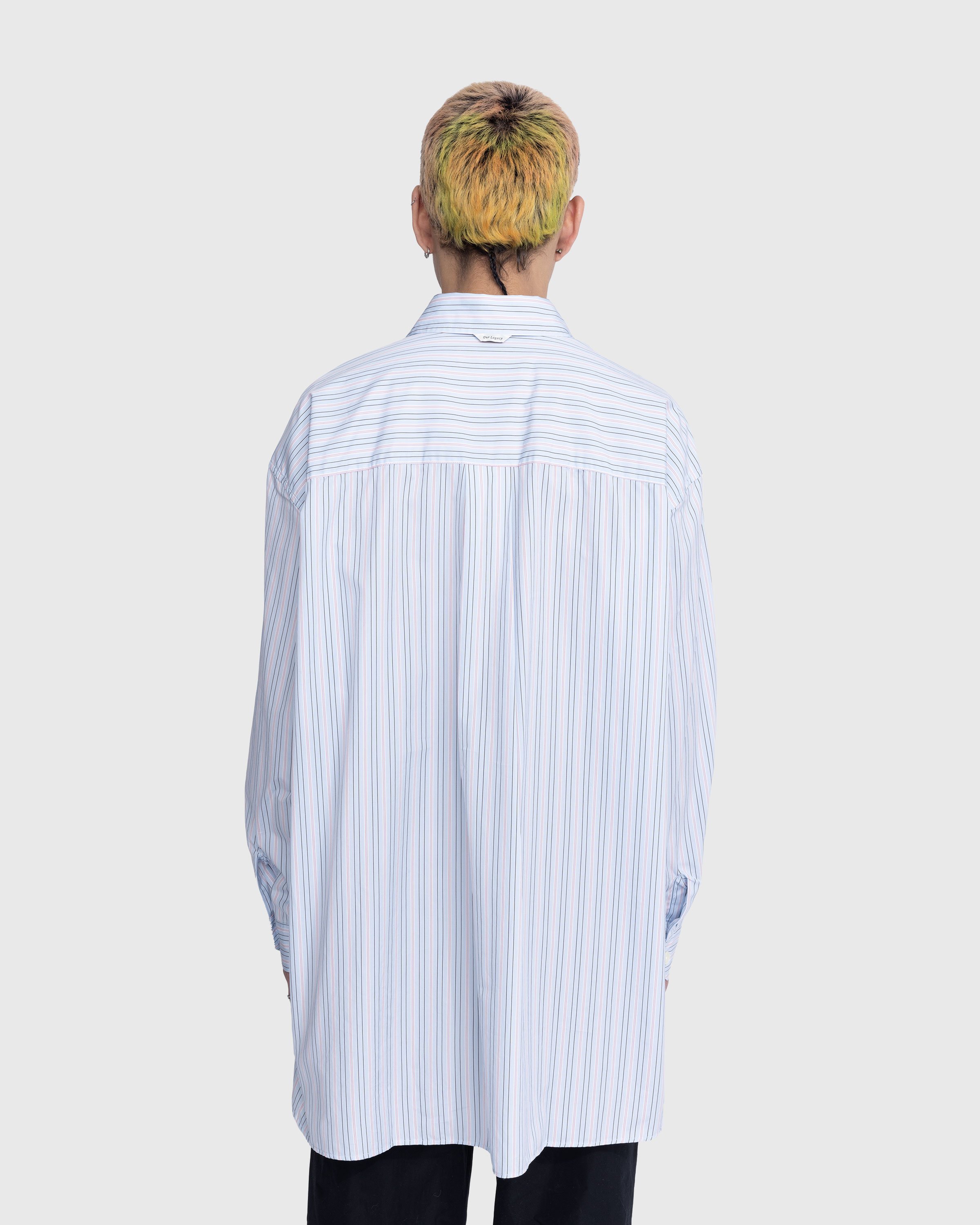 Our Legacy - Popover Shirt Blue Stripe - Clothing - Blue - Image 4