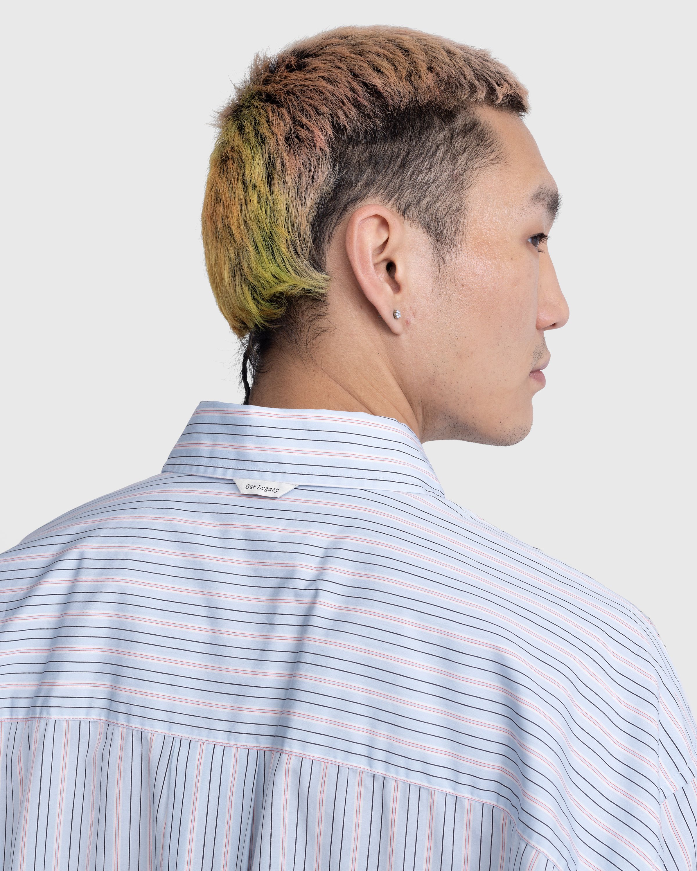 Our Legacy - Popover Shirt Blue Stripe - Clothing - Blue - Image 5