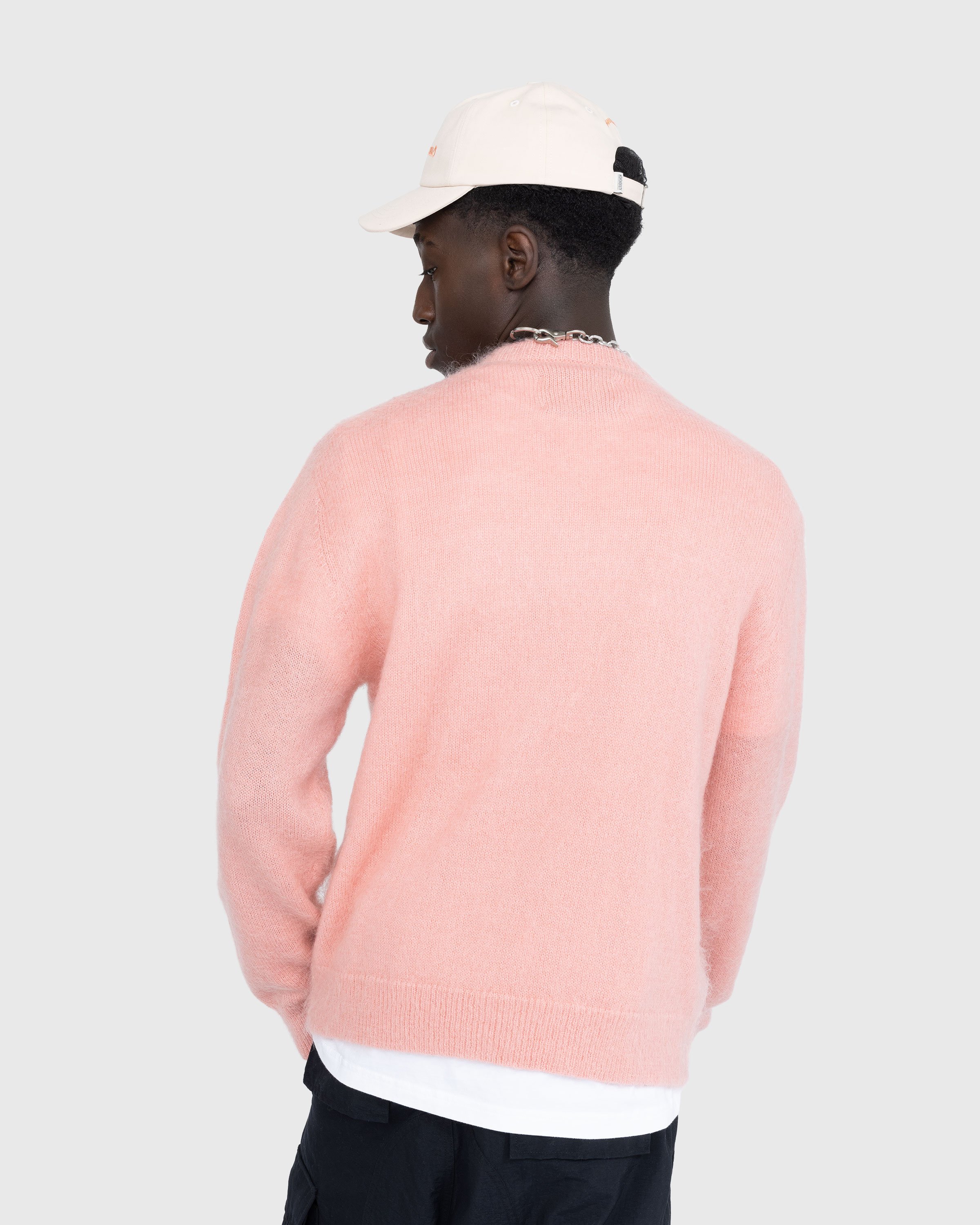 Highsnobiety x Sant Ambroeus - Pink Knit Crewneck - Clothing - Pink - Image 4