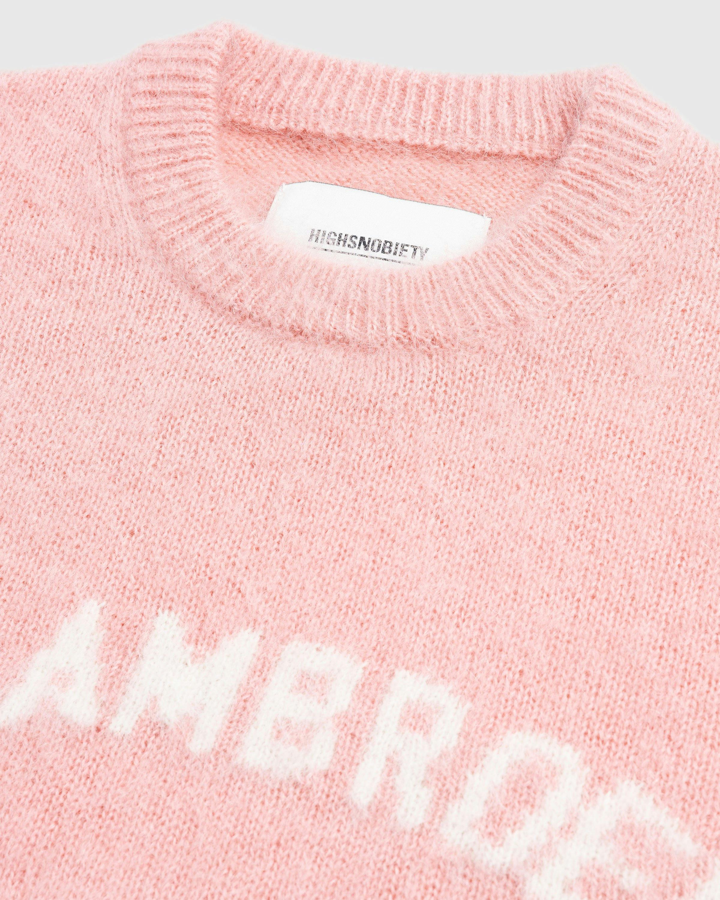 Highsnobiety x Sant Ambroeus - Pink Knit Crewneck - Clothing - Pink - Image 6