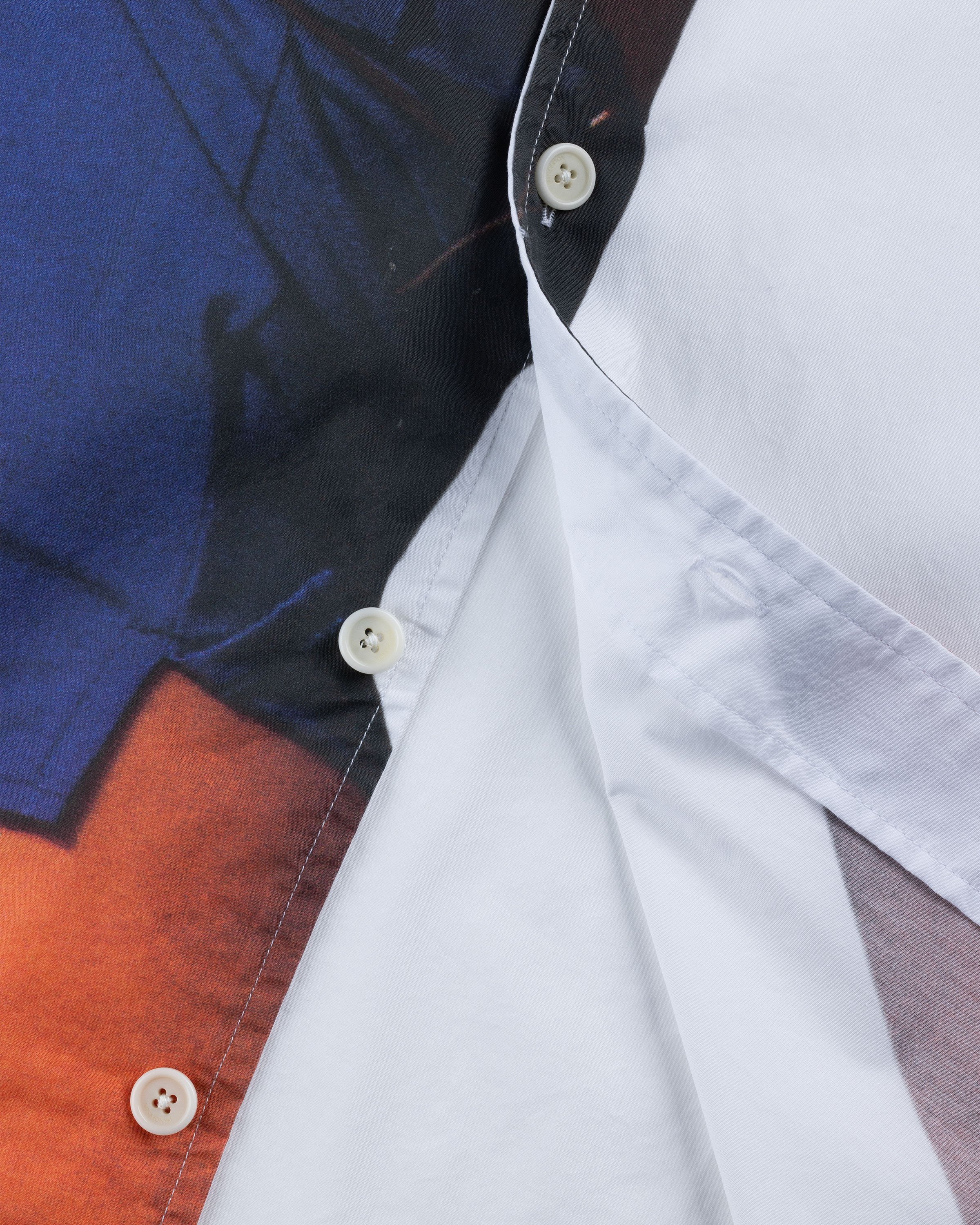 J.W. Anderson - Profile Stud Printed Short-Sleeve Shirt White - Clothing - White - Image 7