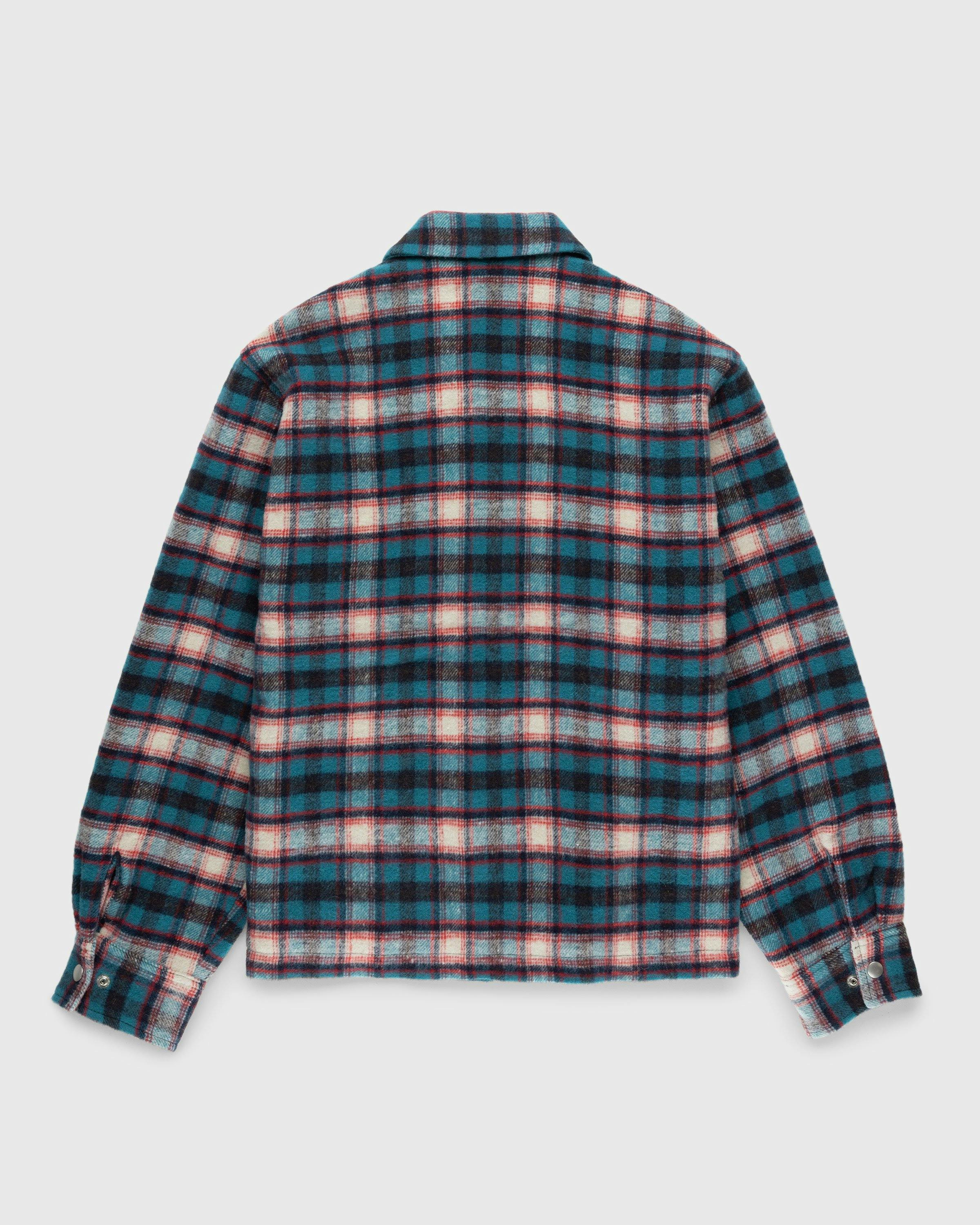 Highsnobiety HS05 - Shaggy Plaid Shirt Red/Blue - Clothing - Multi - Image 2