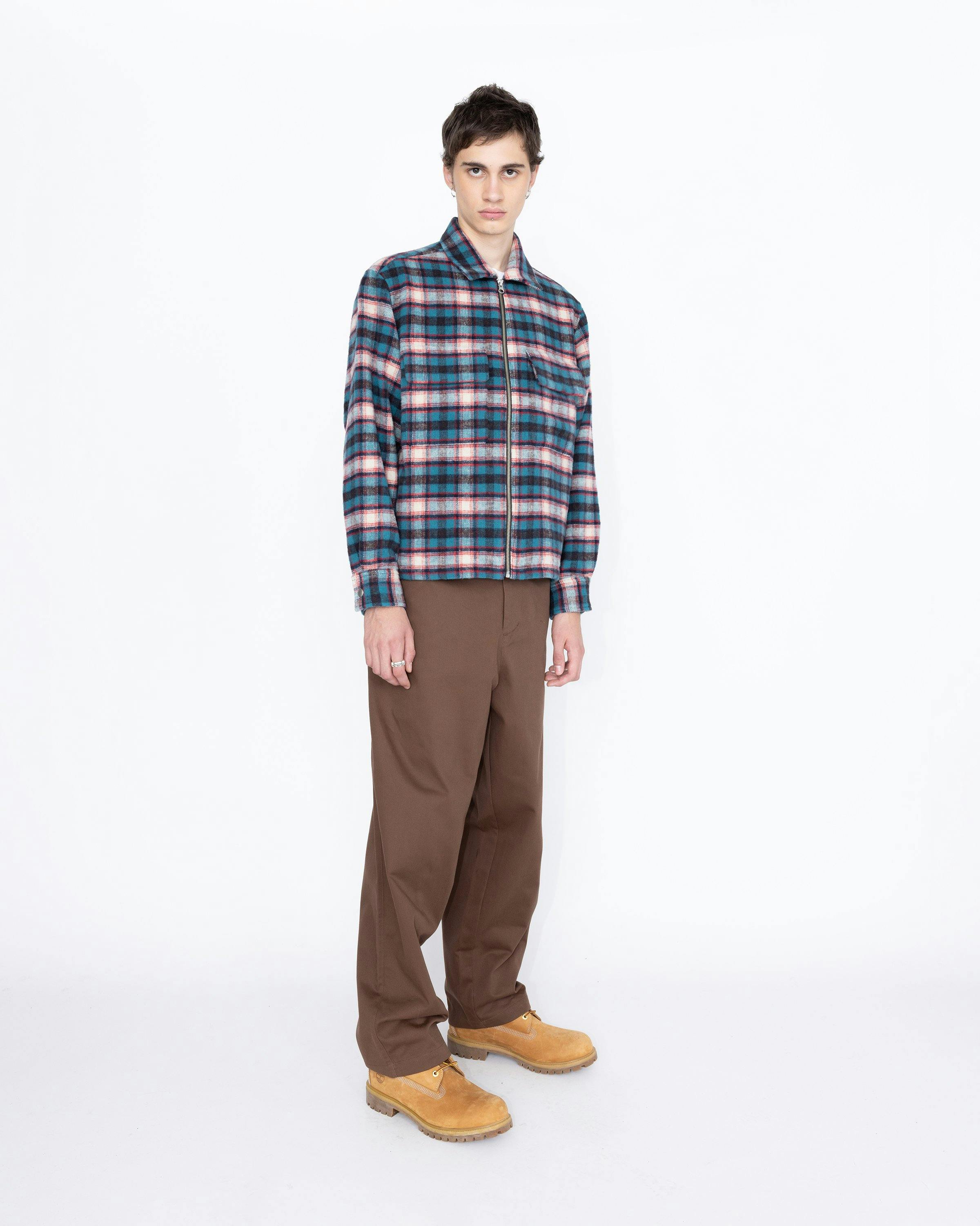 Highsnobiety HS05 - Shaggy Plaid Shirt Red/Blue - Clothing - Multi - Image 4