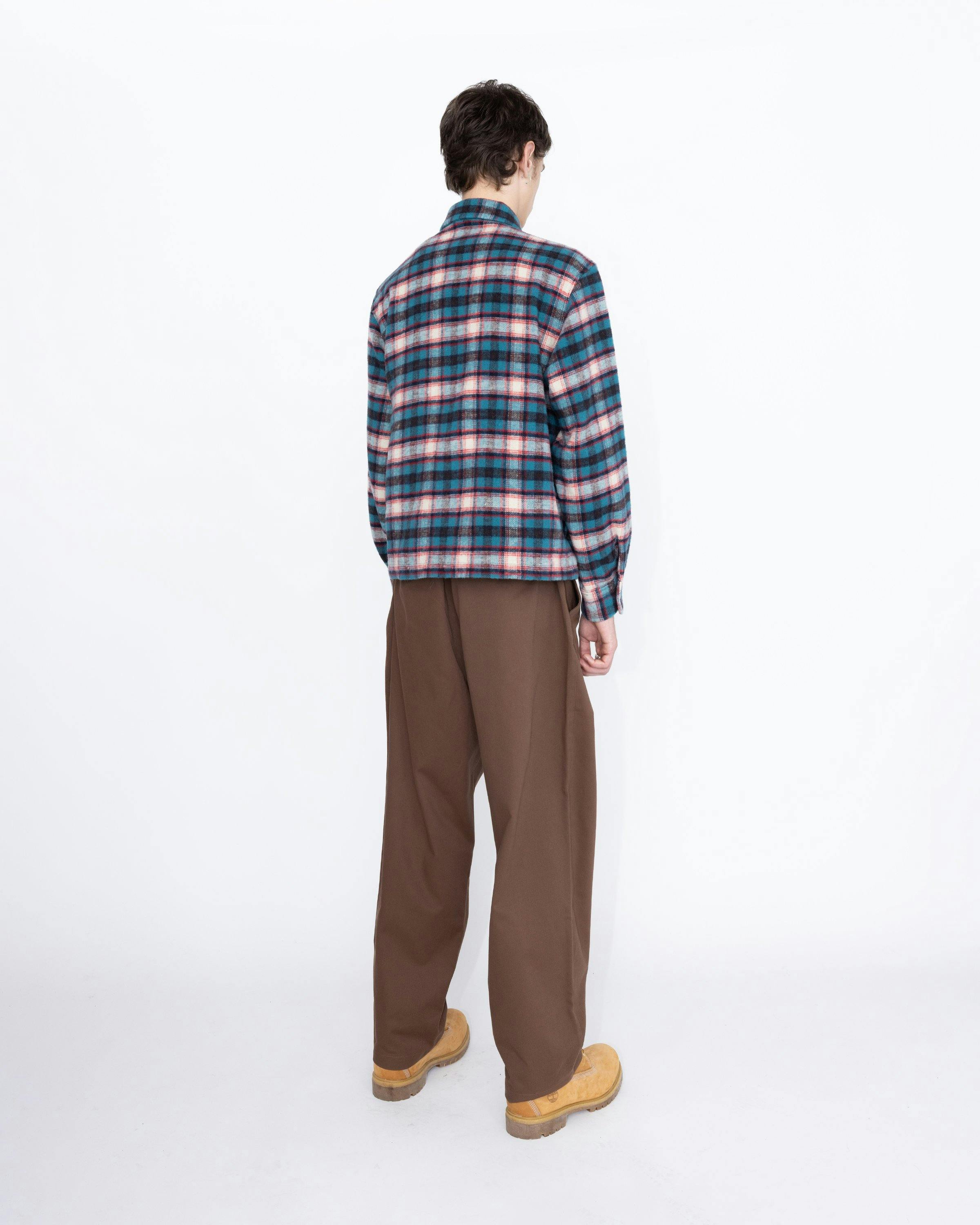 Highsnobiety HS05 - Shaggy Plaid Shirt Red/Blue - Clothing - Multi - Image 5