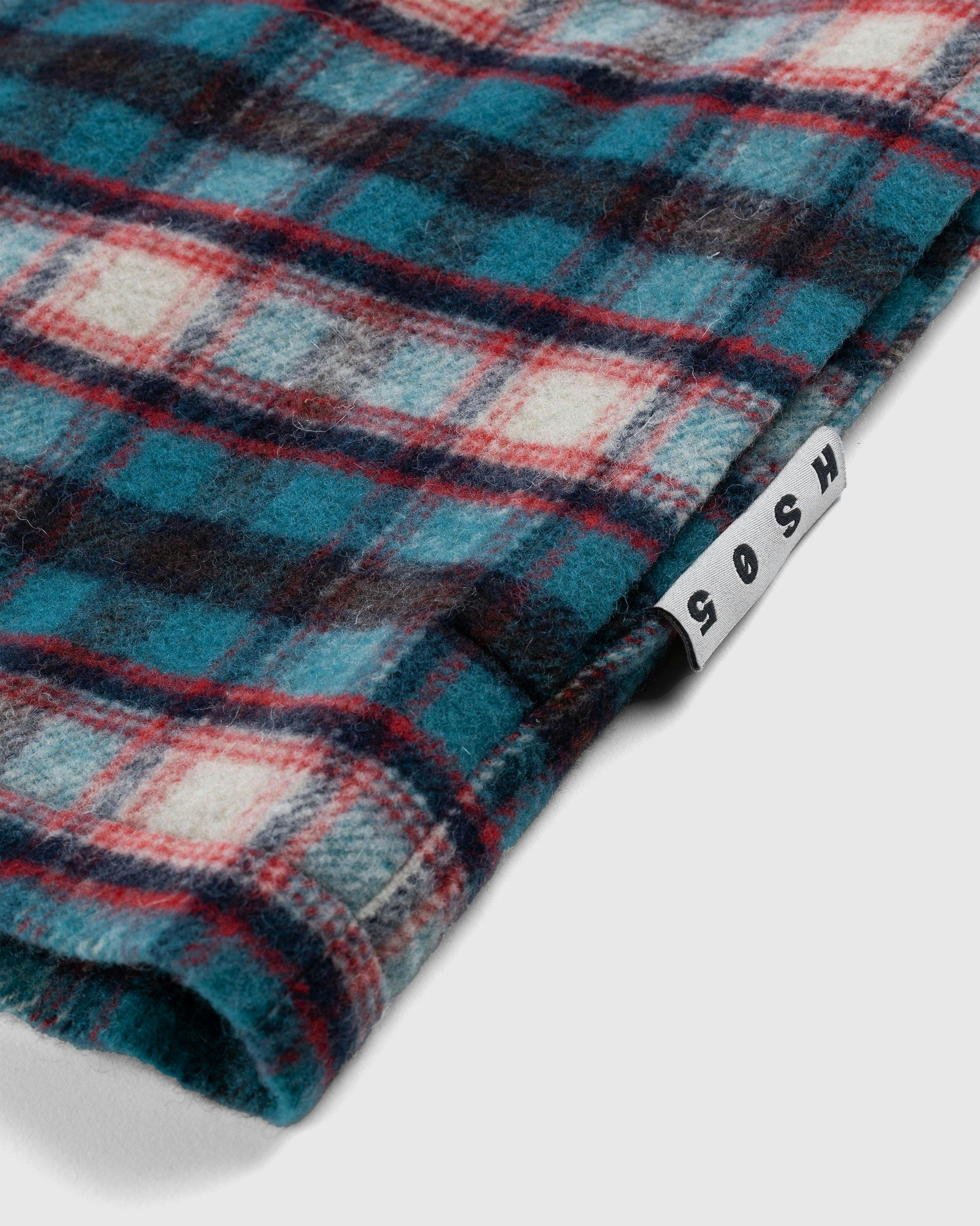 Highsnobiety HS05 - Shaggy Plaid Shirt Red/Blue - Clothing - Multi - Image 7