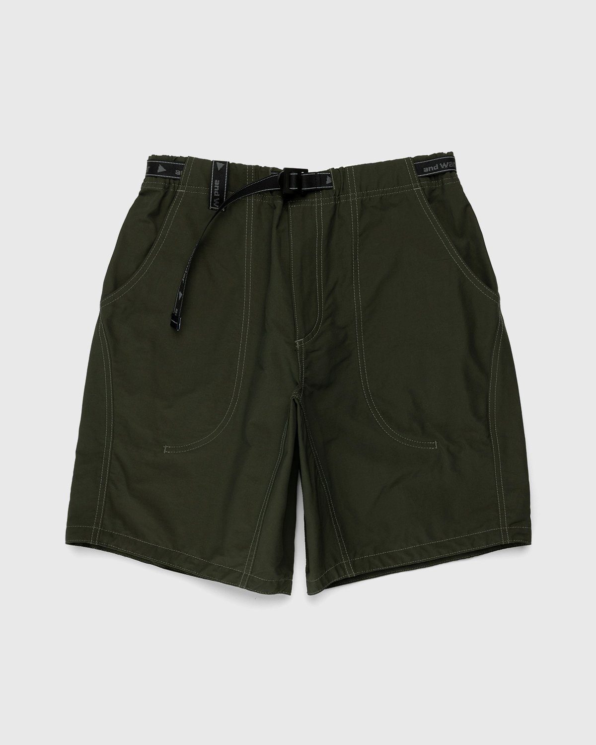And Wander - 60/40 Cloth Shorts Khaki - Clothing - Green - Image 1