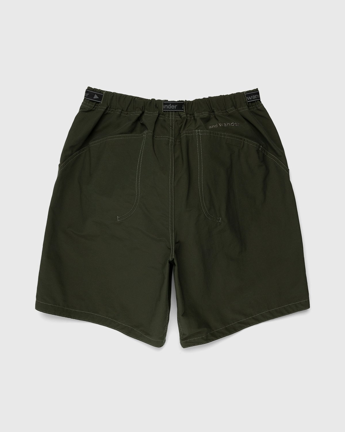 And Wander - 60/40 Cloth Shorts Khaki - Clothing - Green - Image 2