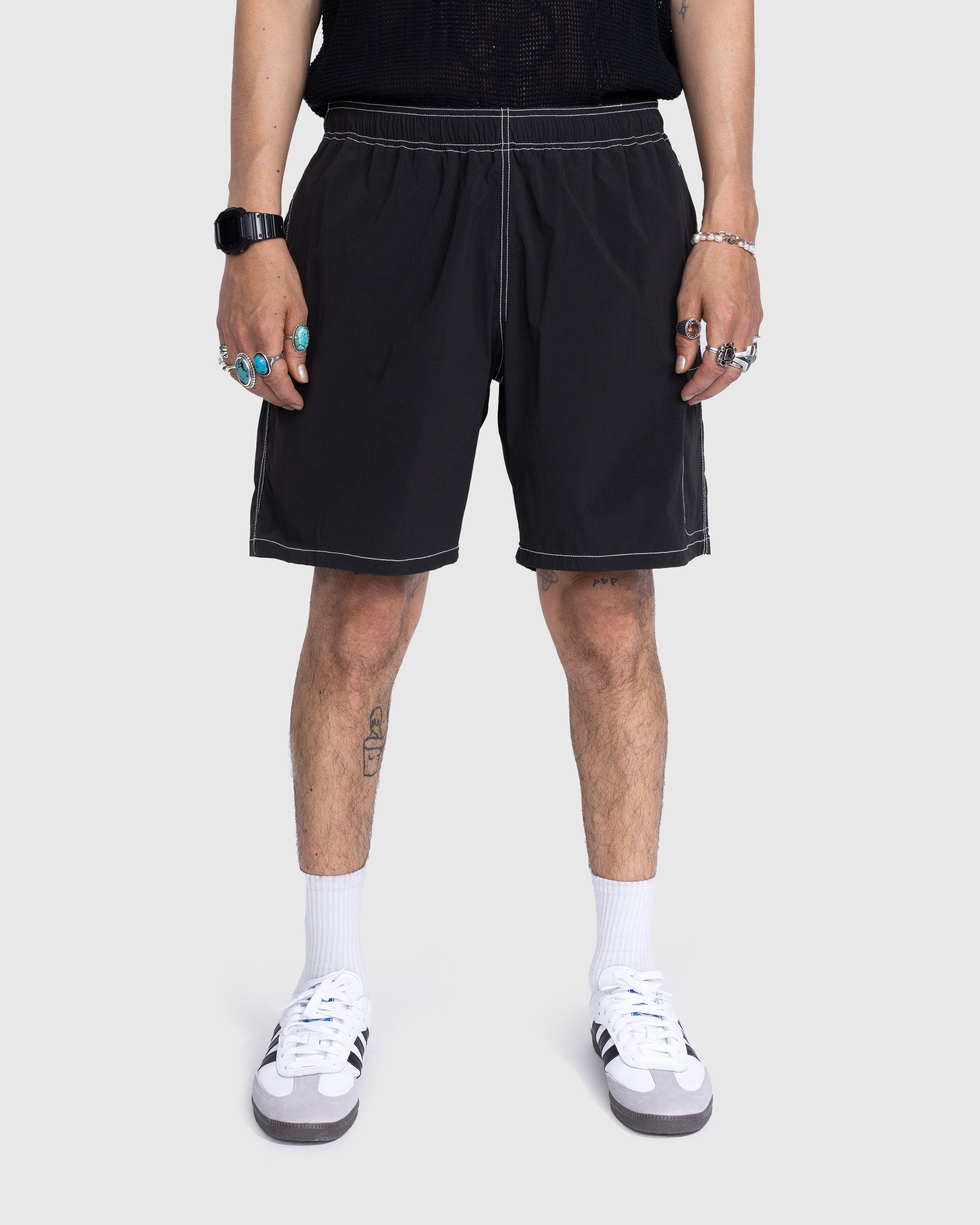 Highsnobiety - Side Cargo Shorts Charcoal Black - Clothing - Black - Image 2