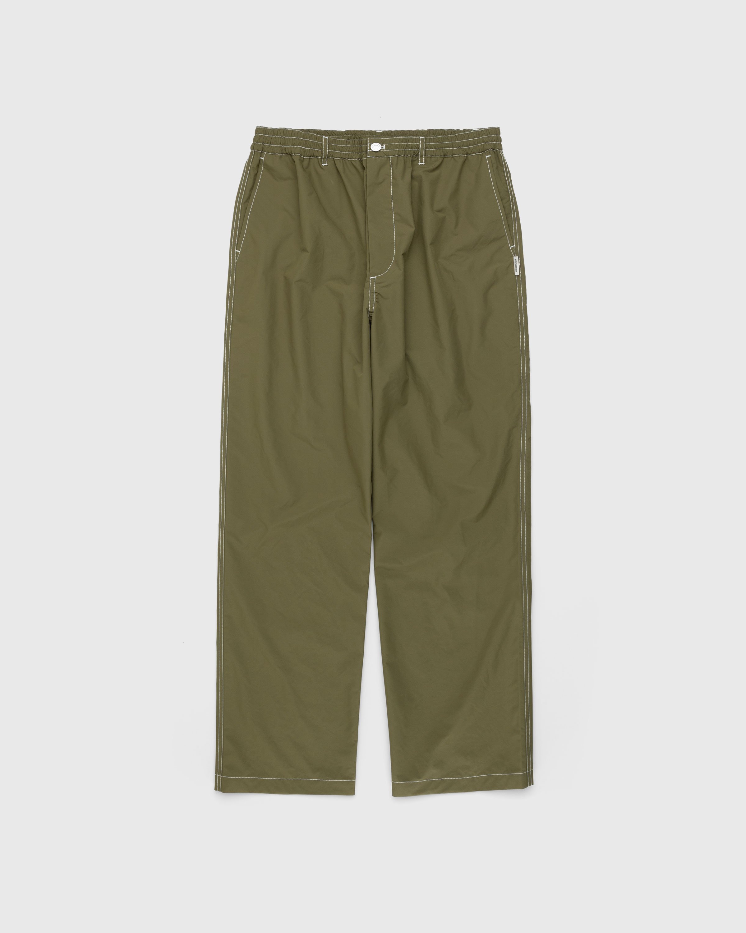 Highsnobiety - Contrast Stitch Pants Khaki - Clothing - Green - Image 1