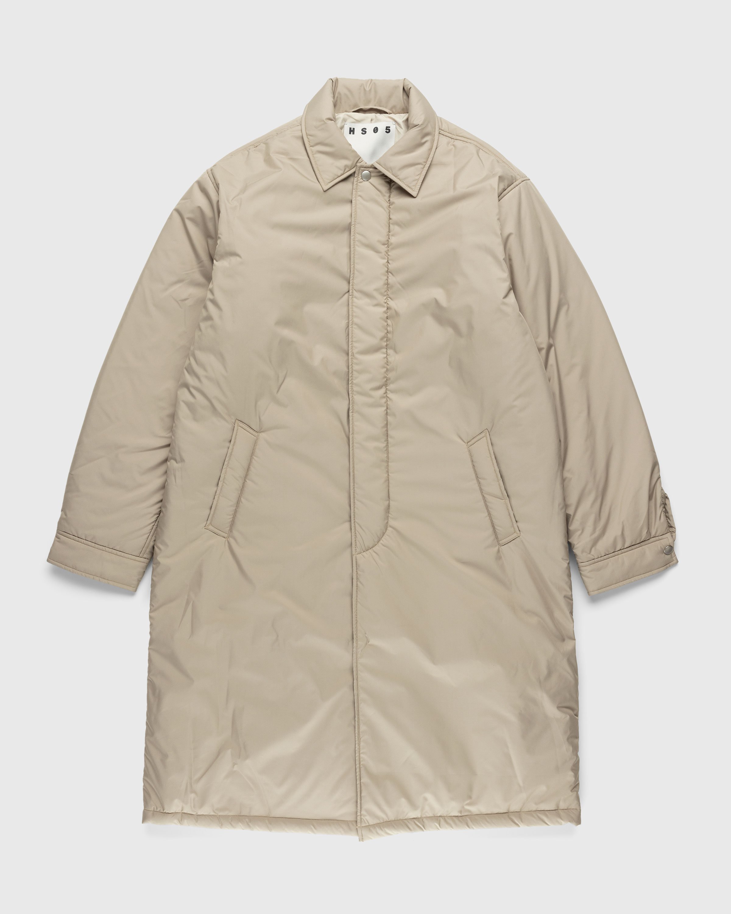 Highsnobiety HS05 - Light Insulated Eco-Poly Trench Coat Beige - Clothing - Beige - Image 1