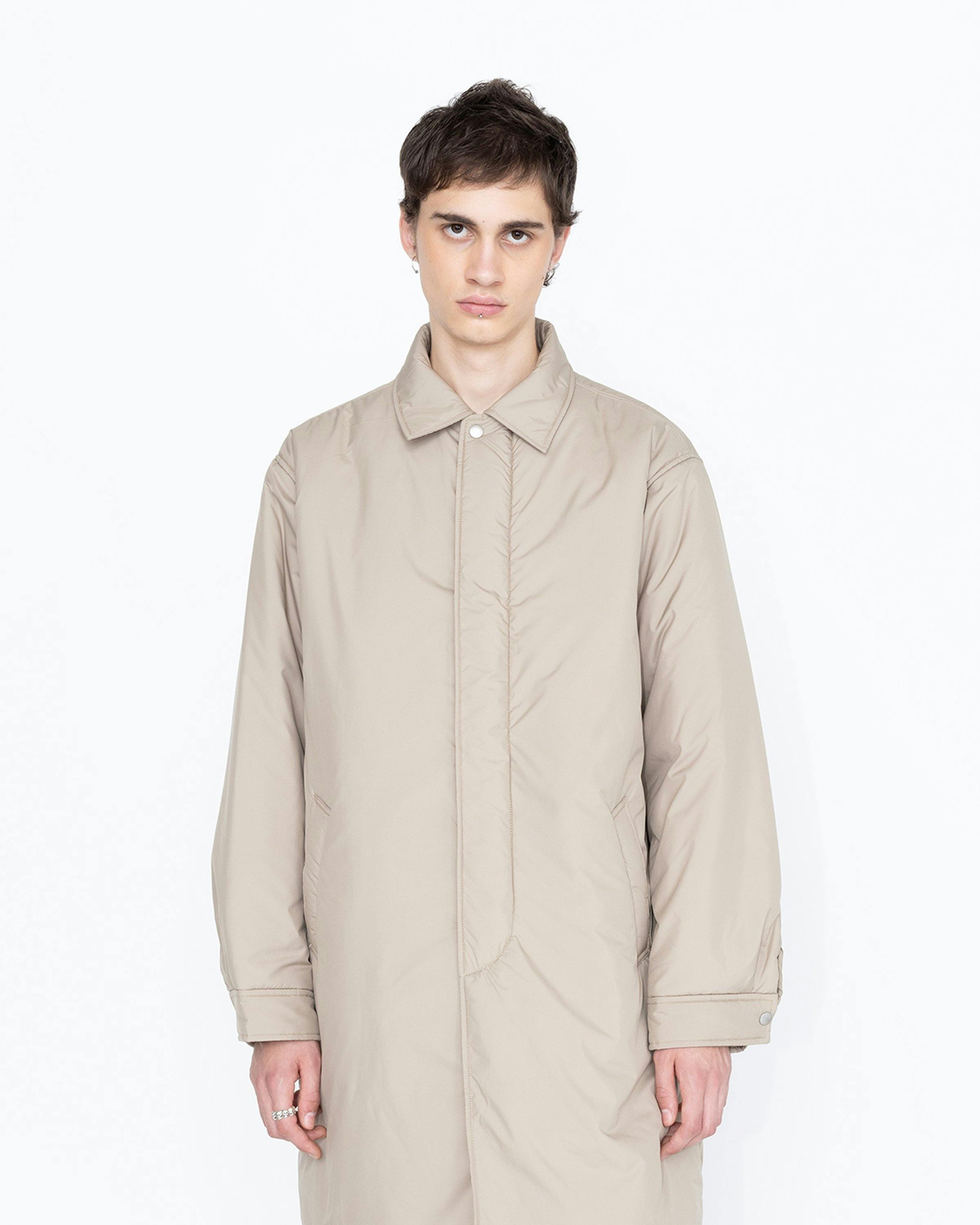 Highsnobiety HS05 - Light Insulated Eco-Poly Trench Coat Beige - Clothing - Beige - Image 3